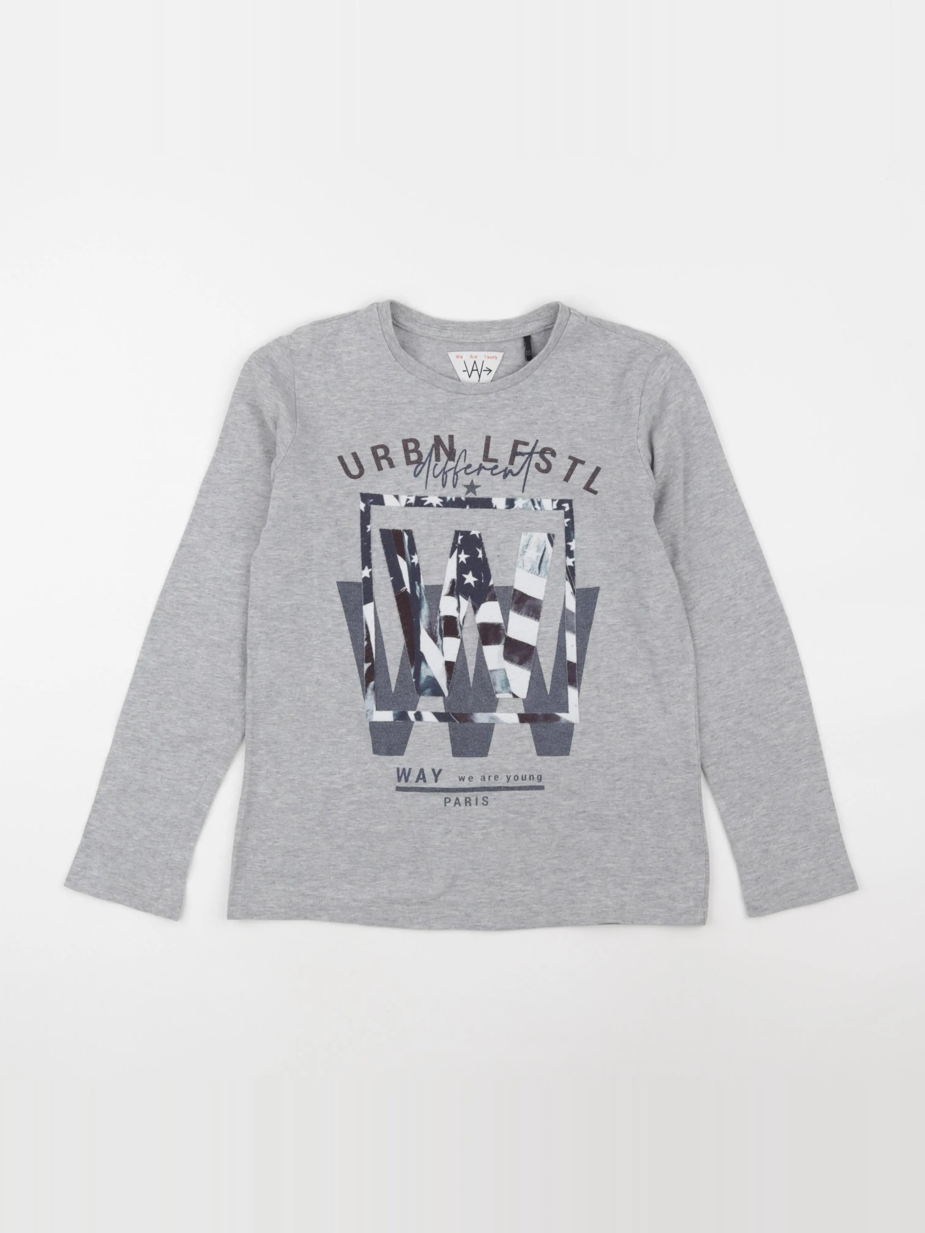 IKKS - tee-shirt gris - 10 ans