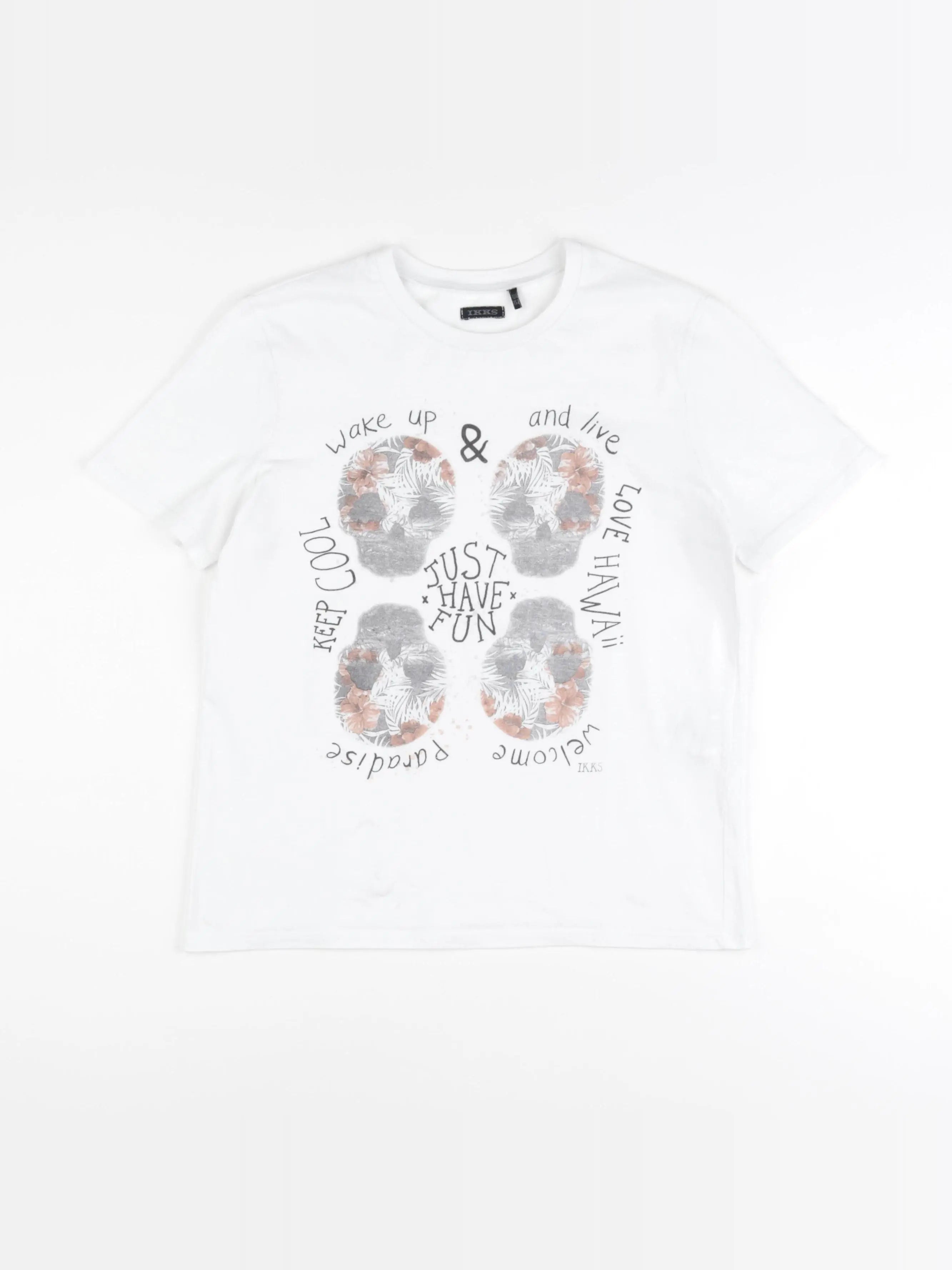 IKKS - tee-shirt blanc - 12 ans