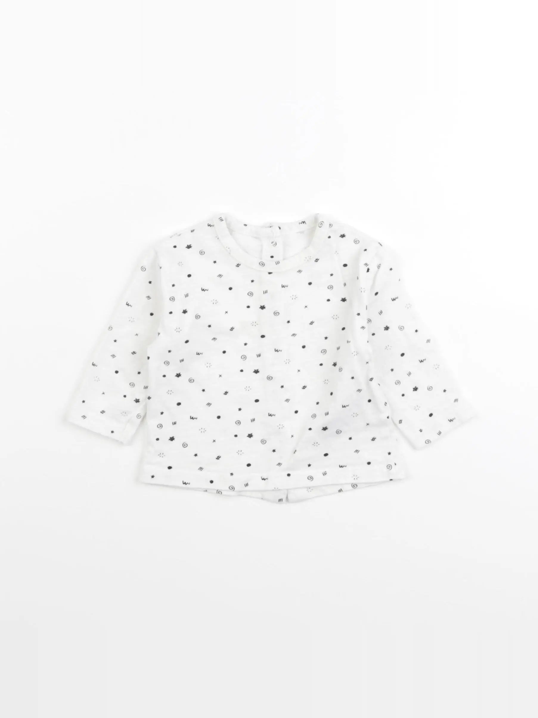 Vertbaudet - tee-shirt blanc - 3 mois