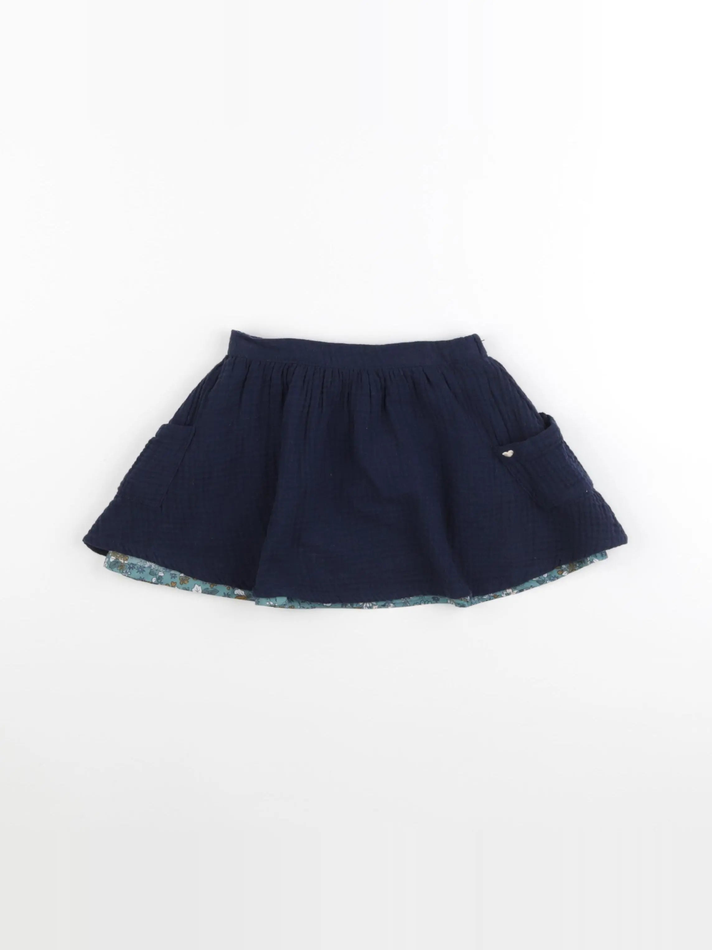 Vertbaudet - jupe bleu - 3 ans