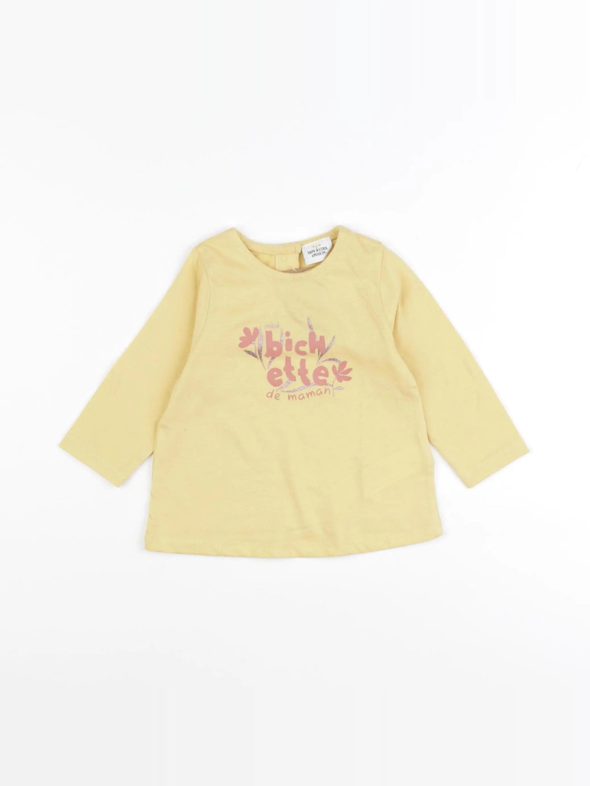 Tape à l'oeil - tee-shirt jaune - 6 mois