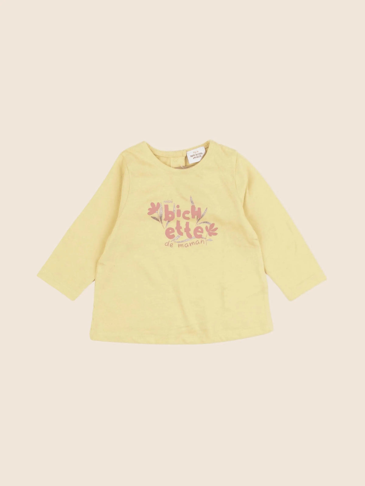 Tape à l'oeil - tee-shirt jaune - 6 mois