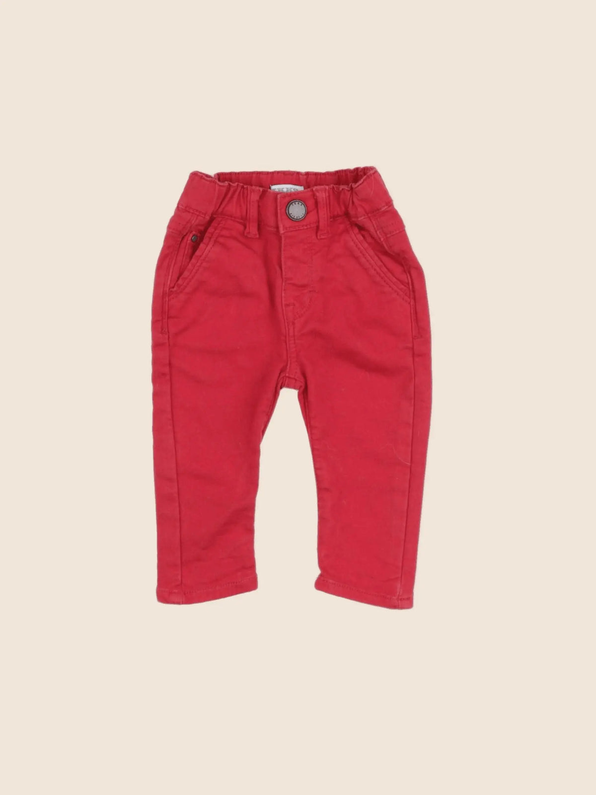IKKS - pantalon rouge - 6 mois