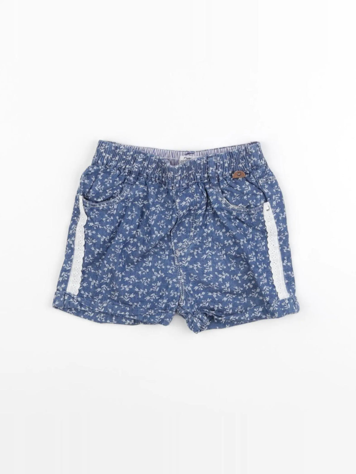 IKKS - short bleu - 12 mois