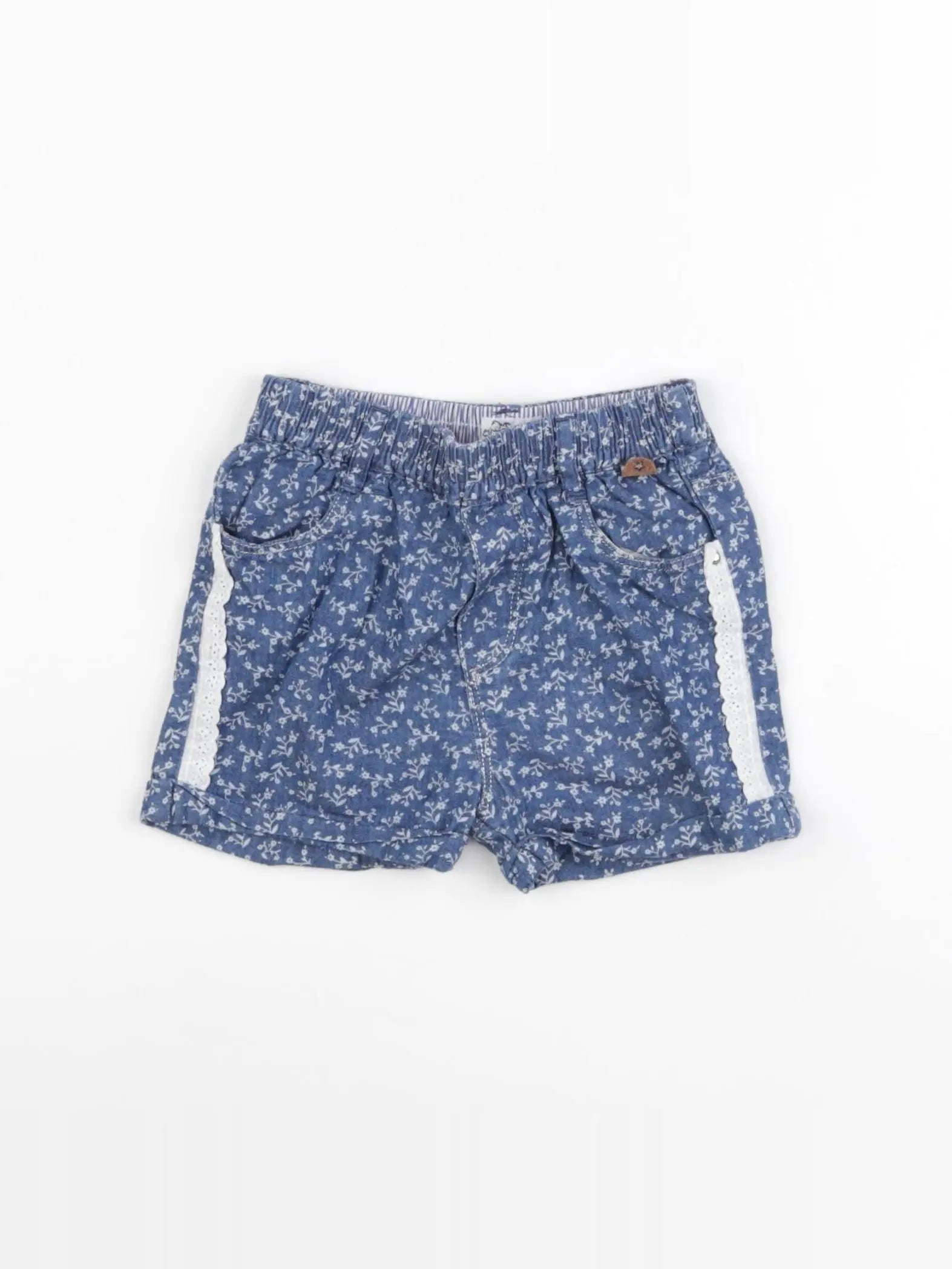 IKKS - short bleu - 12 mois