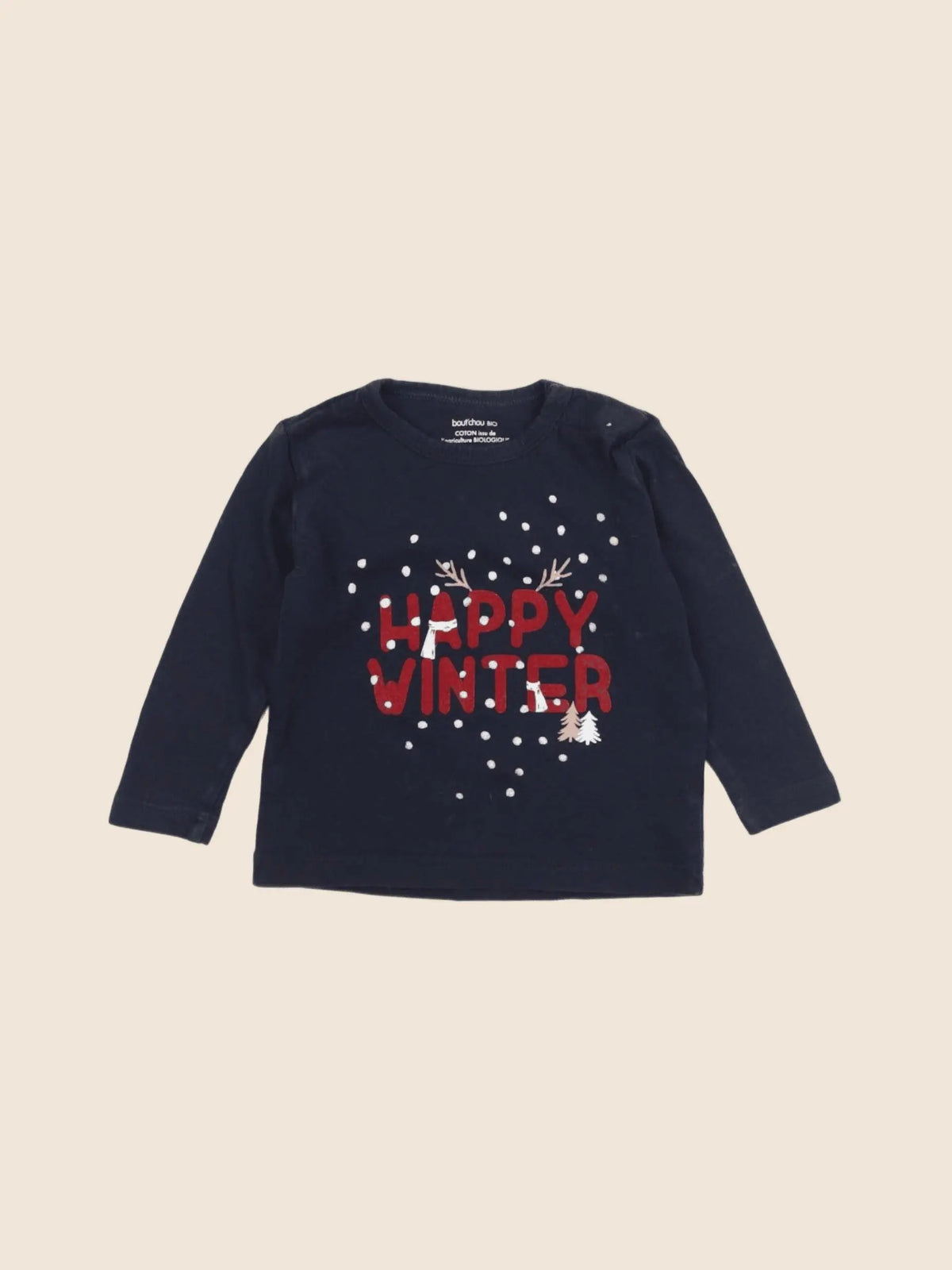 Boutchou - tee-shirt bleu - 6 mois