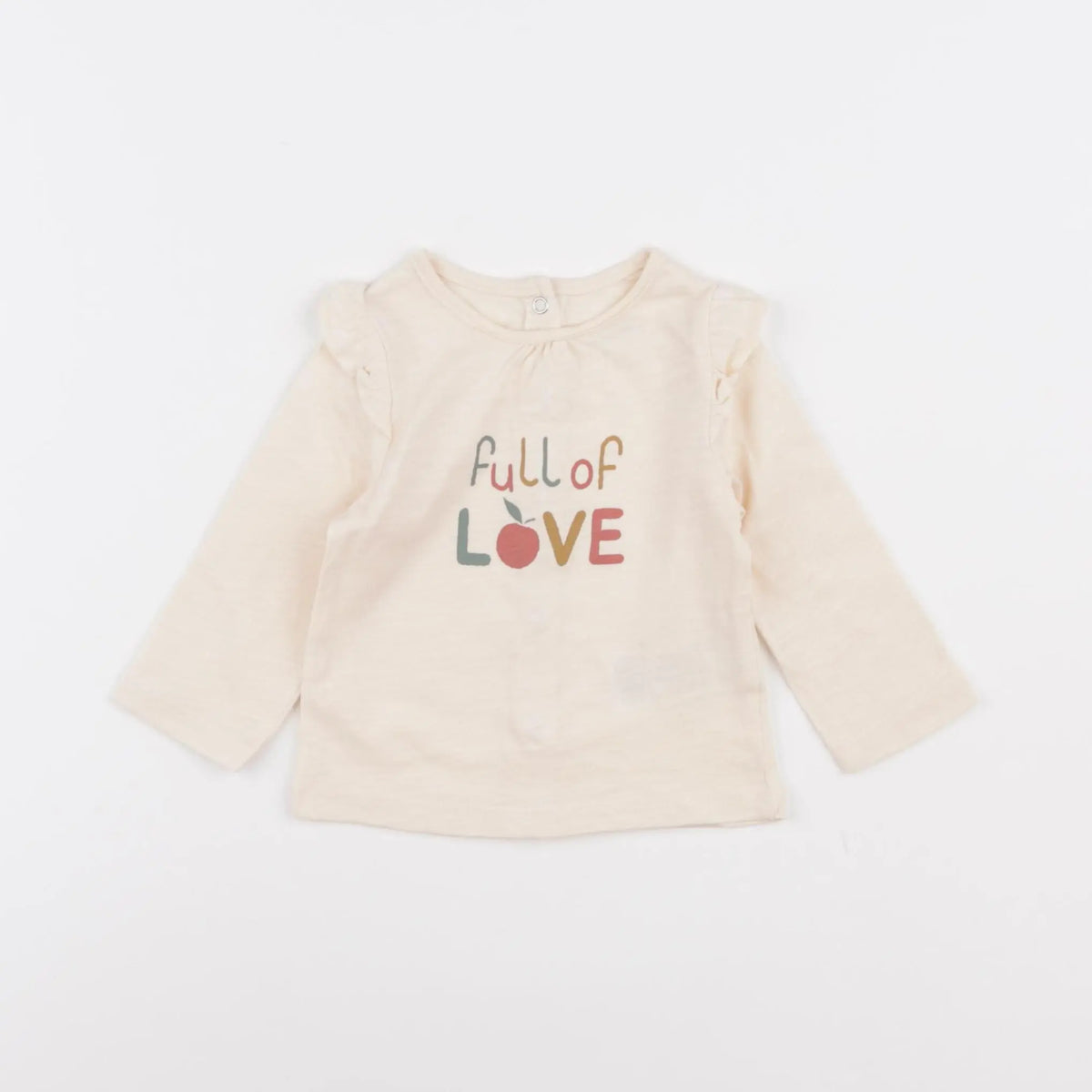 Vertbaudet - tee-shirt beige - 3 mois