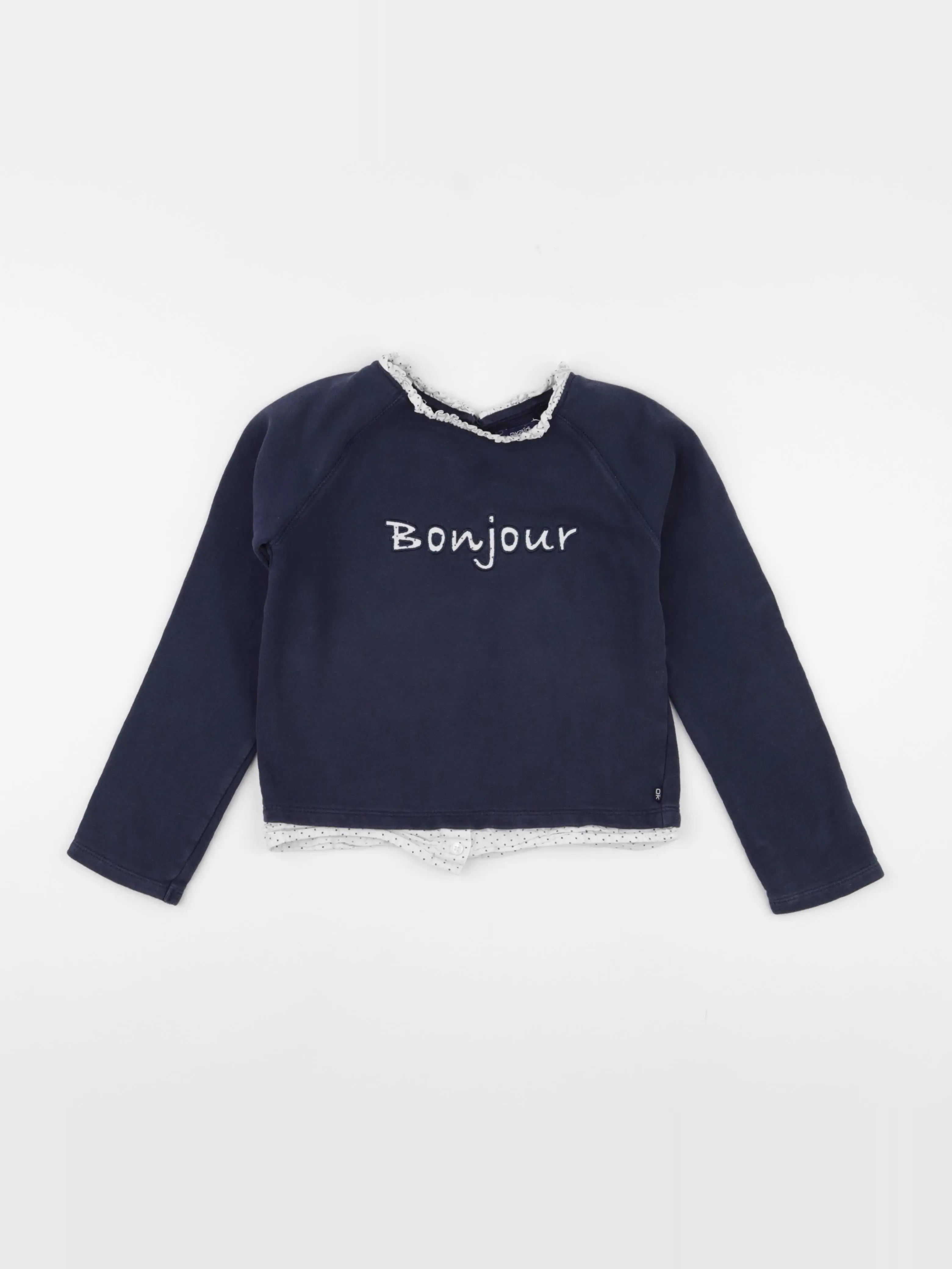 Okaidi - sweat bleu - 8 ans
