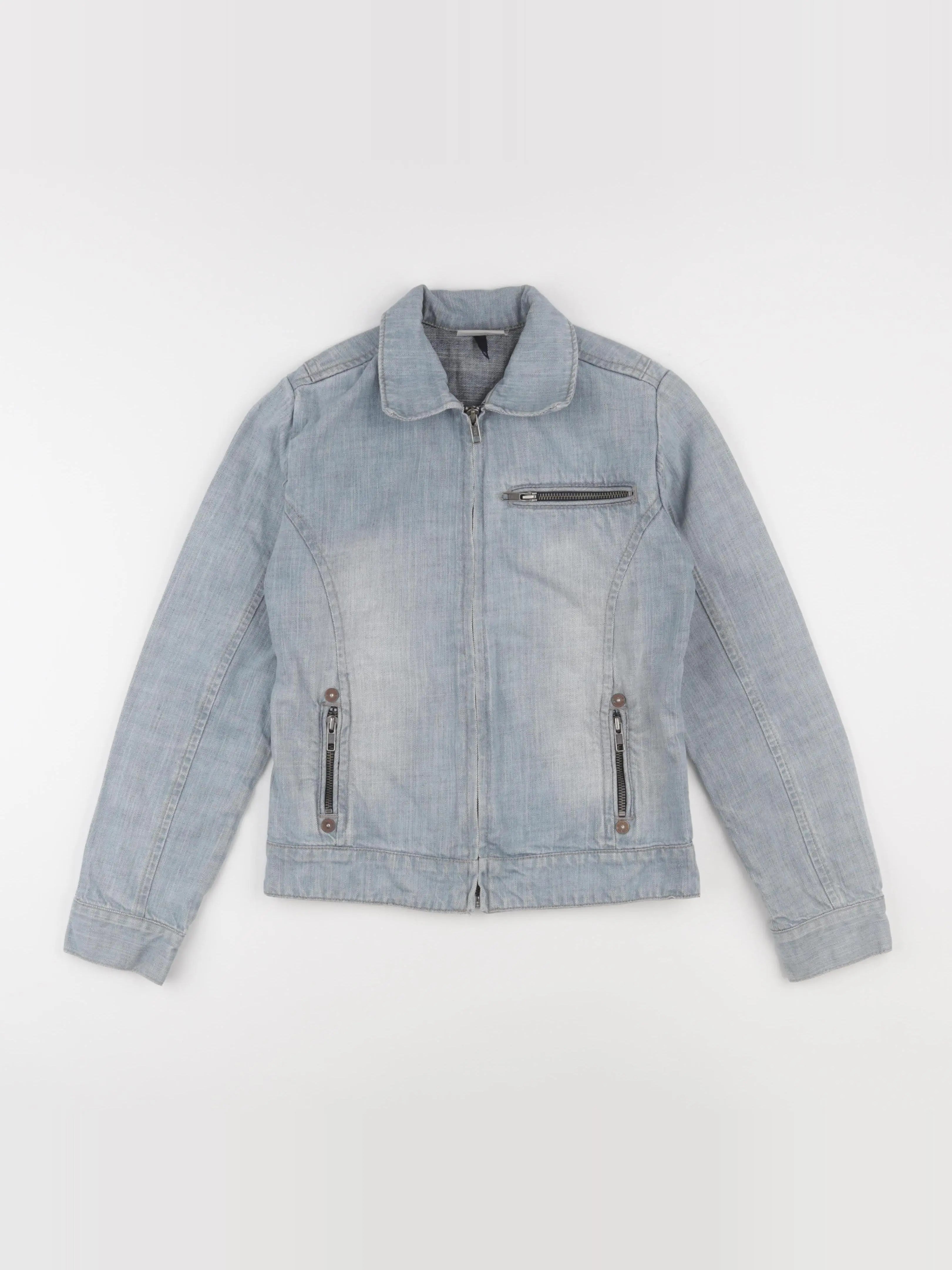 IKKS - veste imprimé au dos bleu - 12 ans