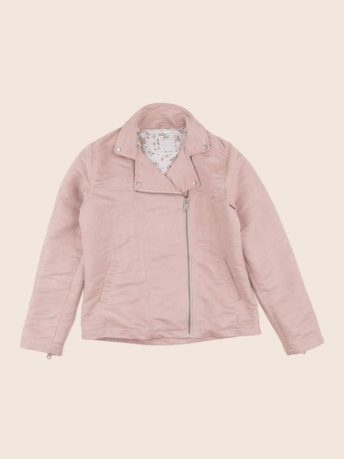 Vertbaudet - veste simili cuir rose - 14 ans