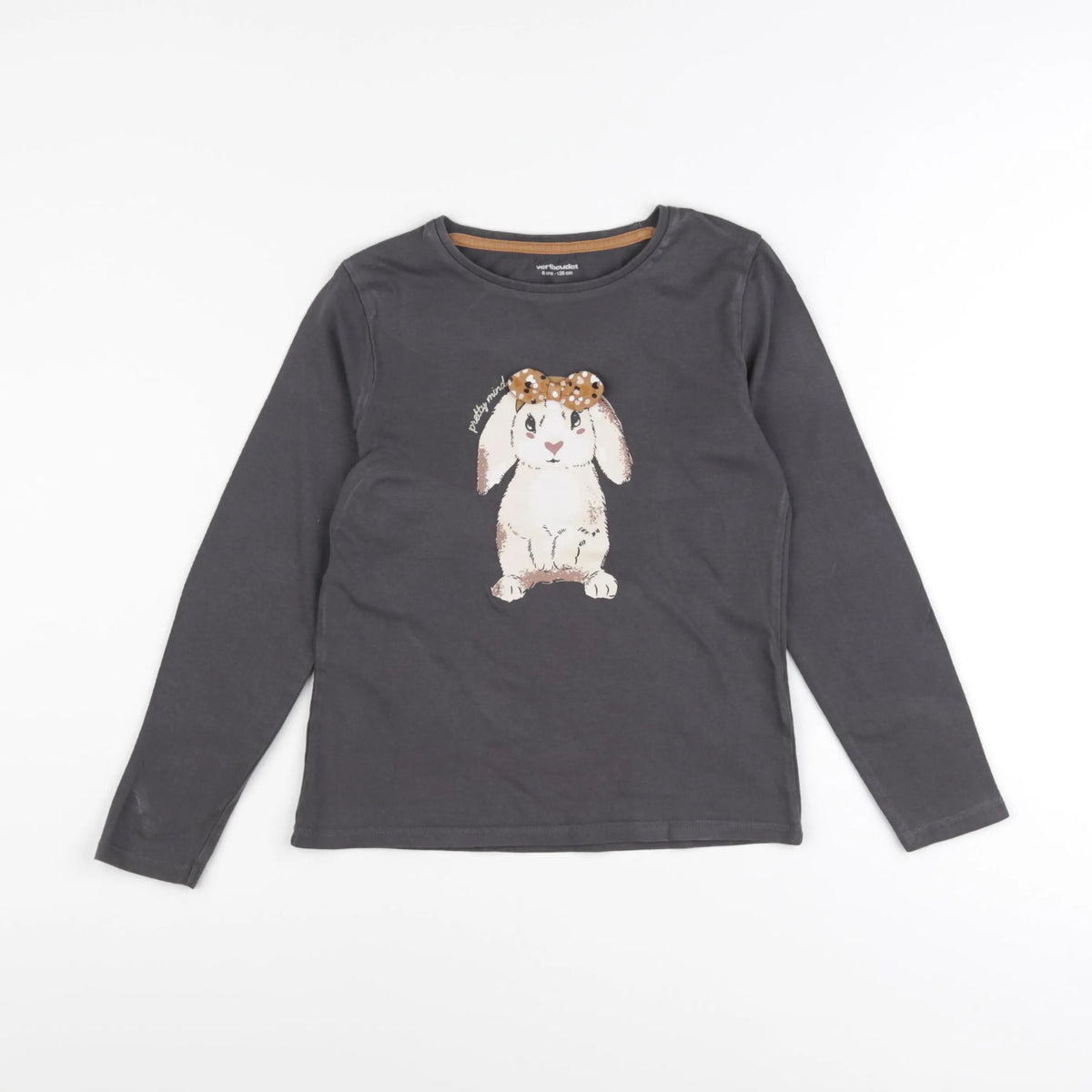 Vertbaudet - tee-shirt gris - 8 ans