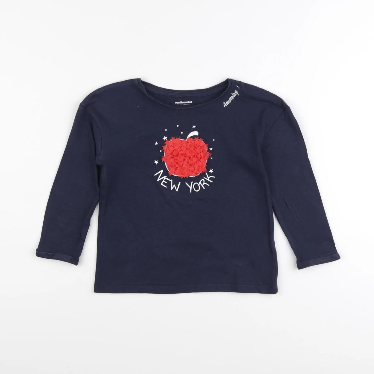 Vertbaudet - tee-shirt bleu - 4 ans
