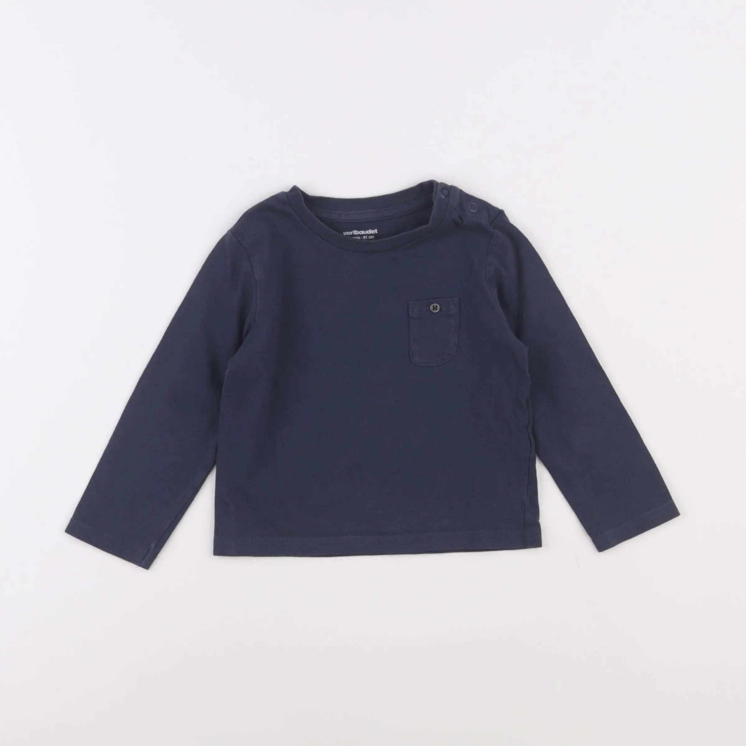 Vertbaudet - tee-shirt bleu - 18 mois
