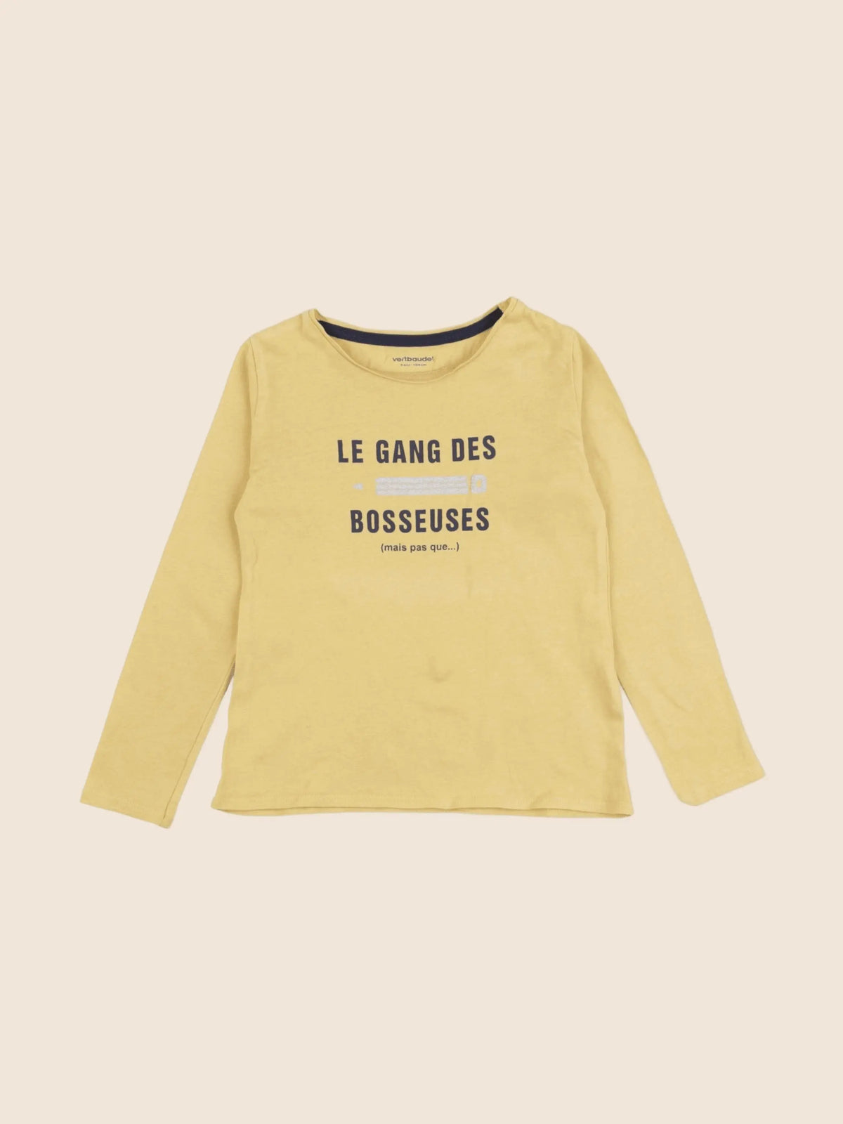 Vertbaudet - tee-shirt jaune - 4 ans