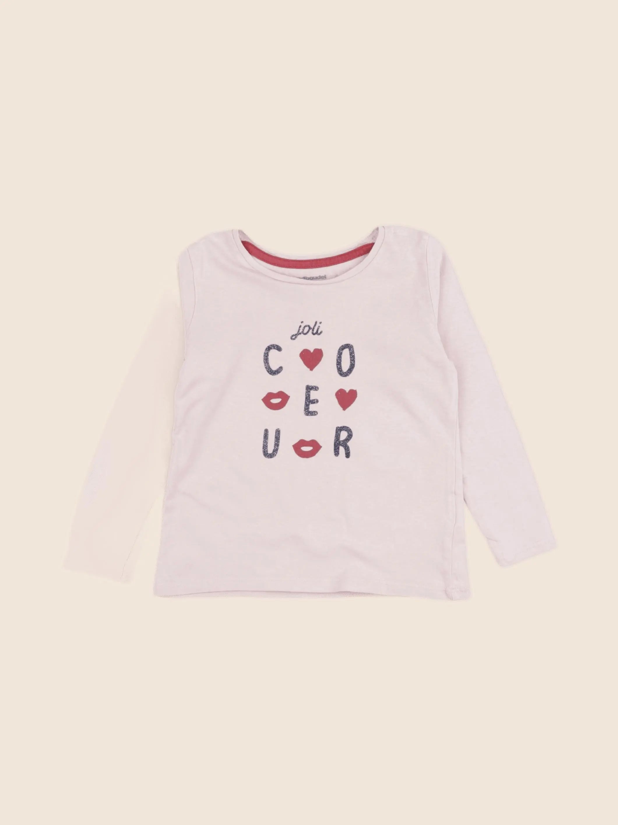 Vertbaudet - tee-shirt rose - 3 ans