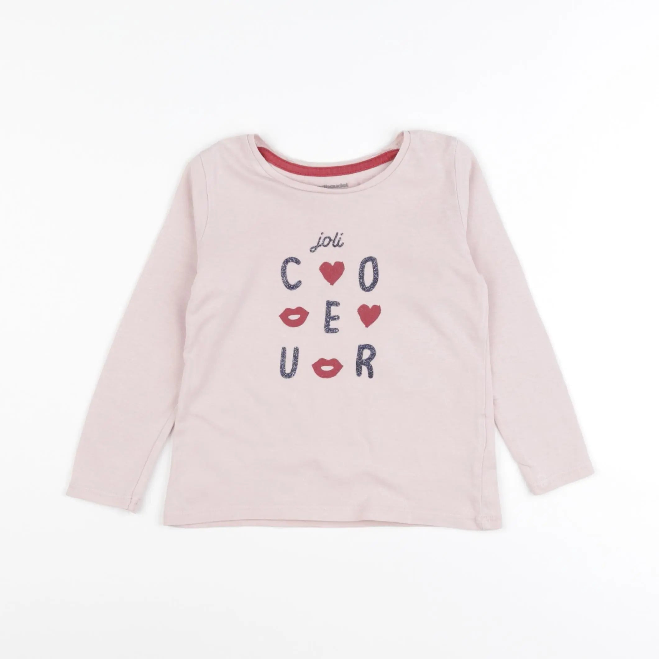 Vertbaudet - tee-shirt rose - 3 ans