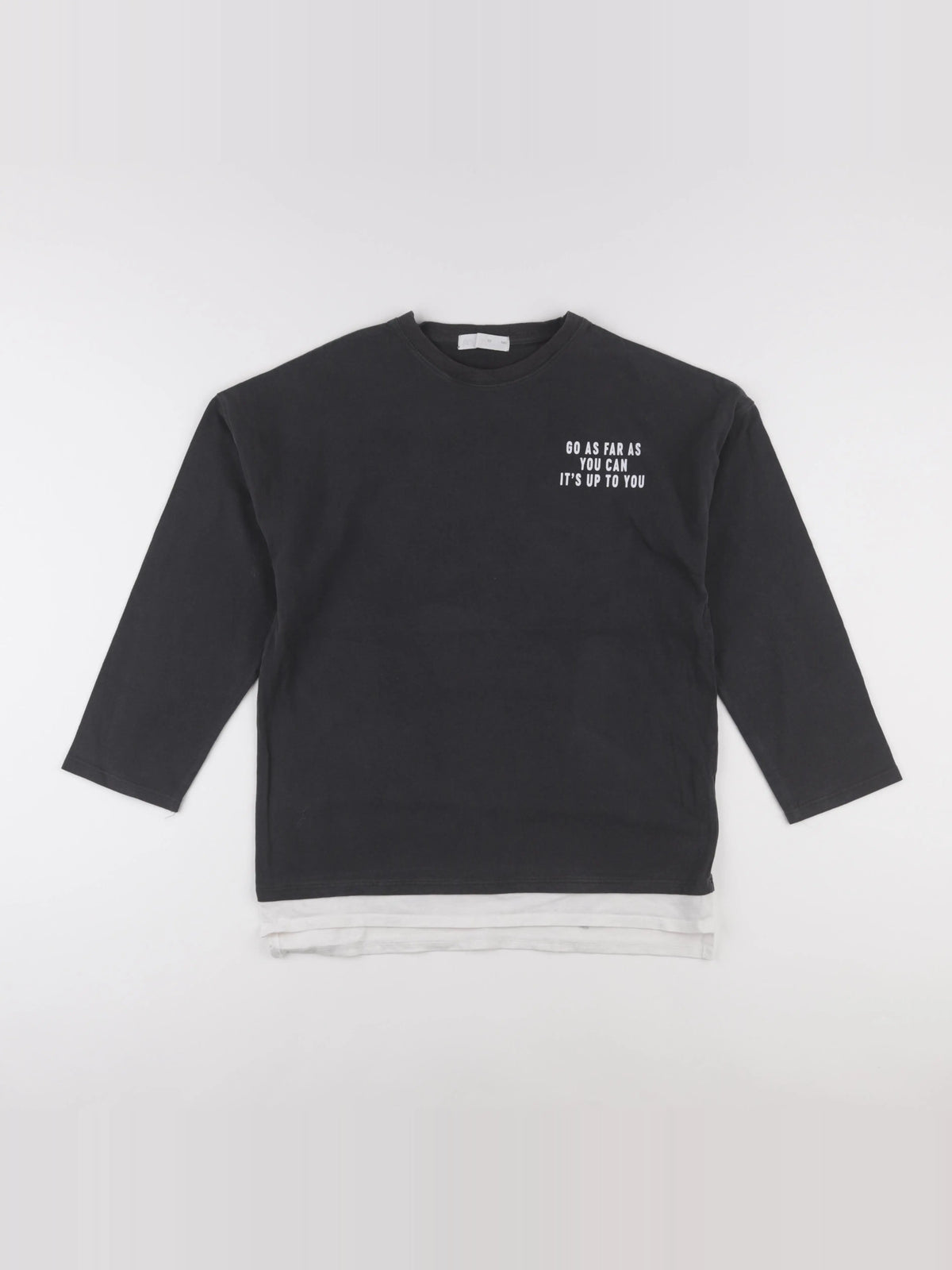 Zara - tee-shirt gris - 10 ans