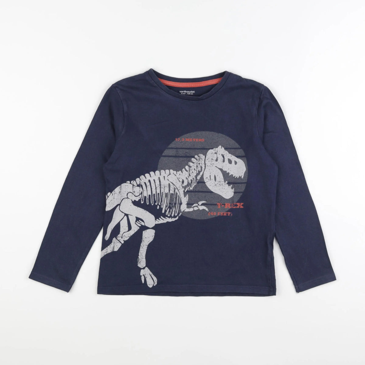 Vertbaudet - tee-shirt bleu - 8 ans