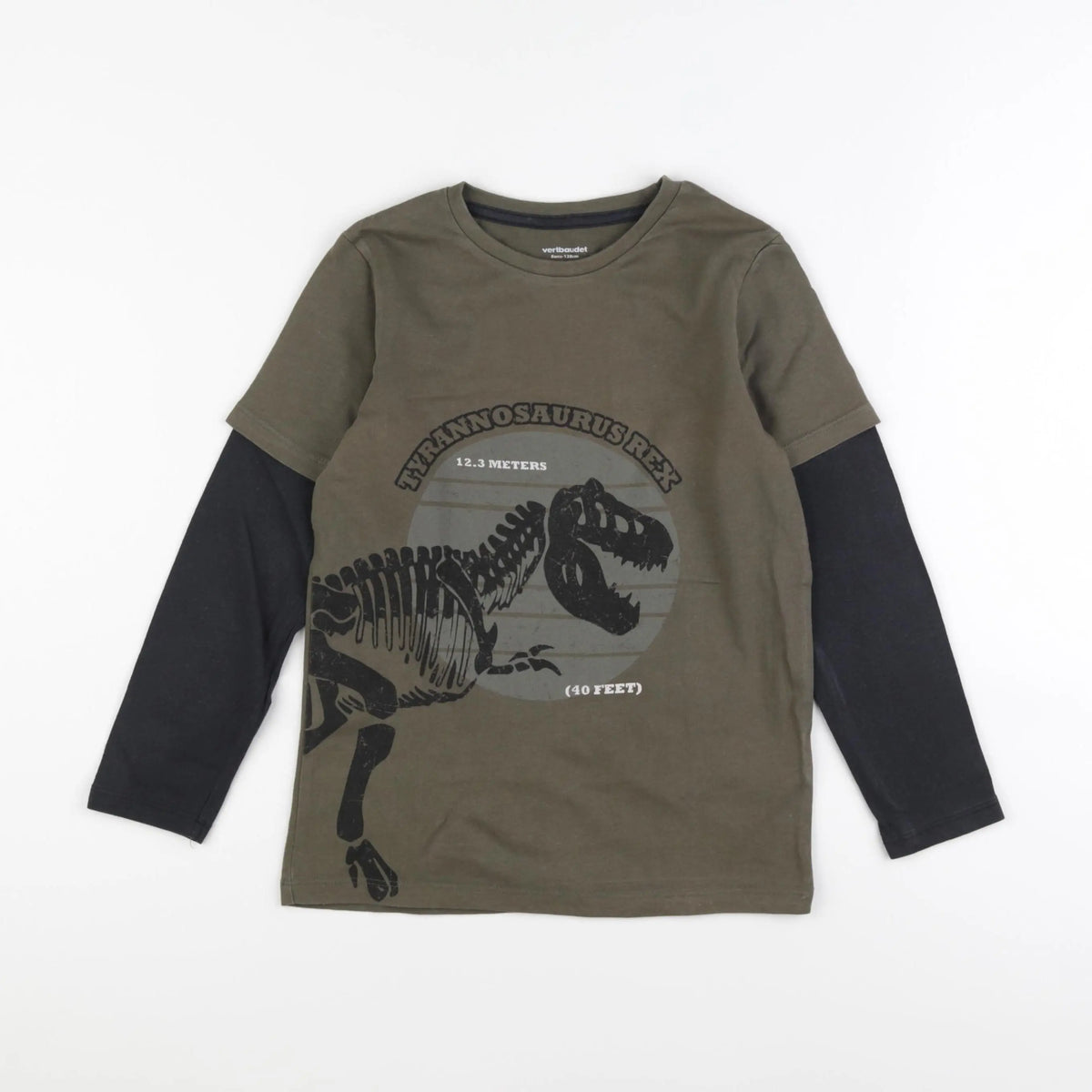 Vertbaudet - tee-shirt vert - 8 ans