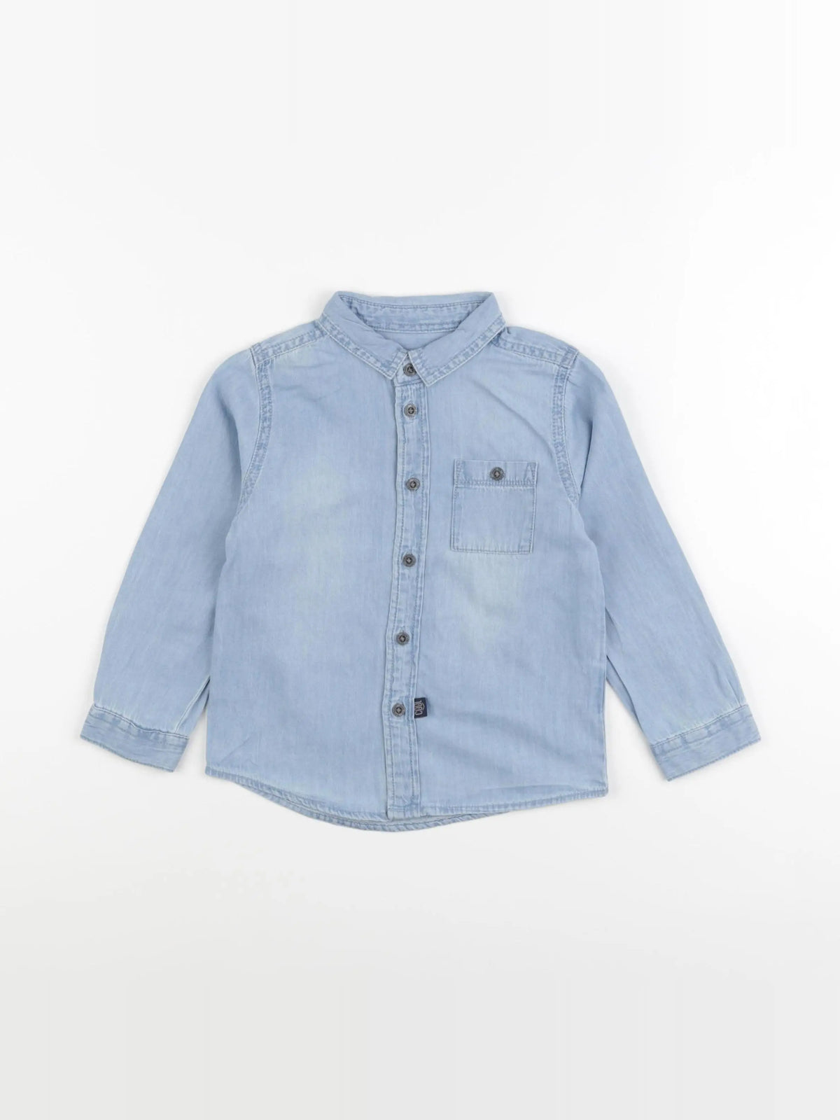 Vertbaudet - chemise bleu - 36 mois