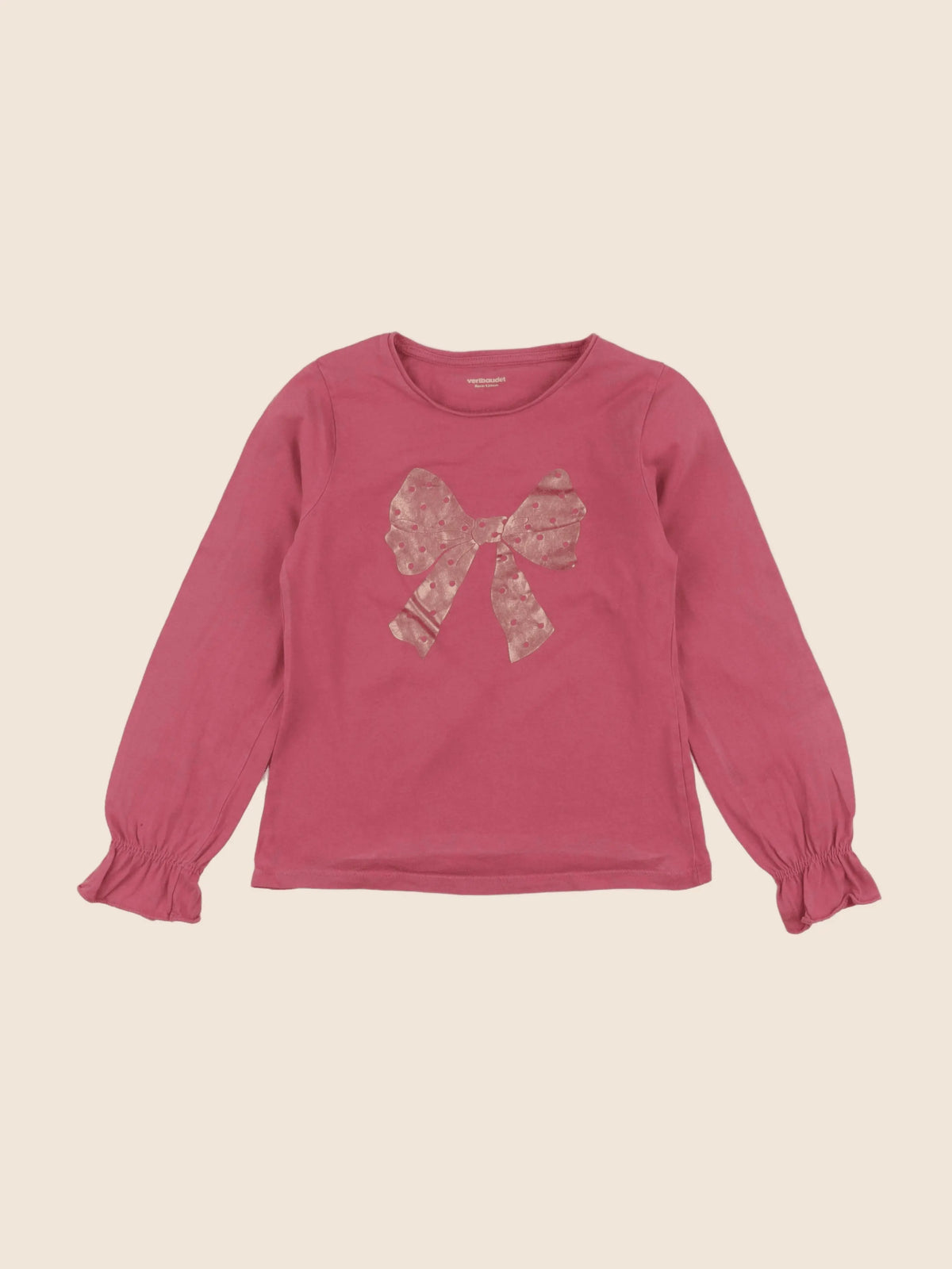 Vertbaudet - tee-shirt rose - 8 ans