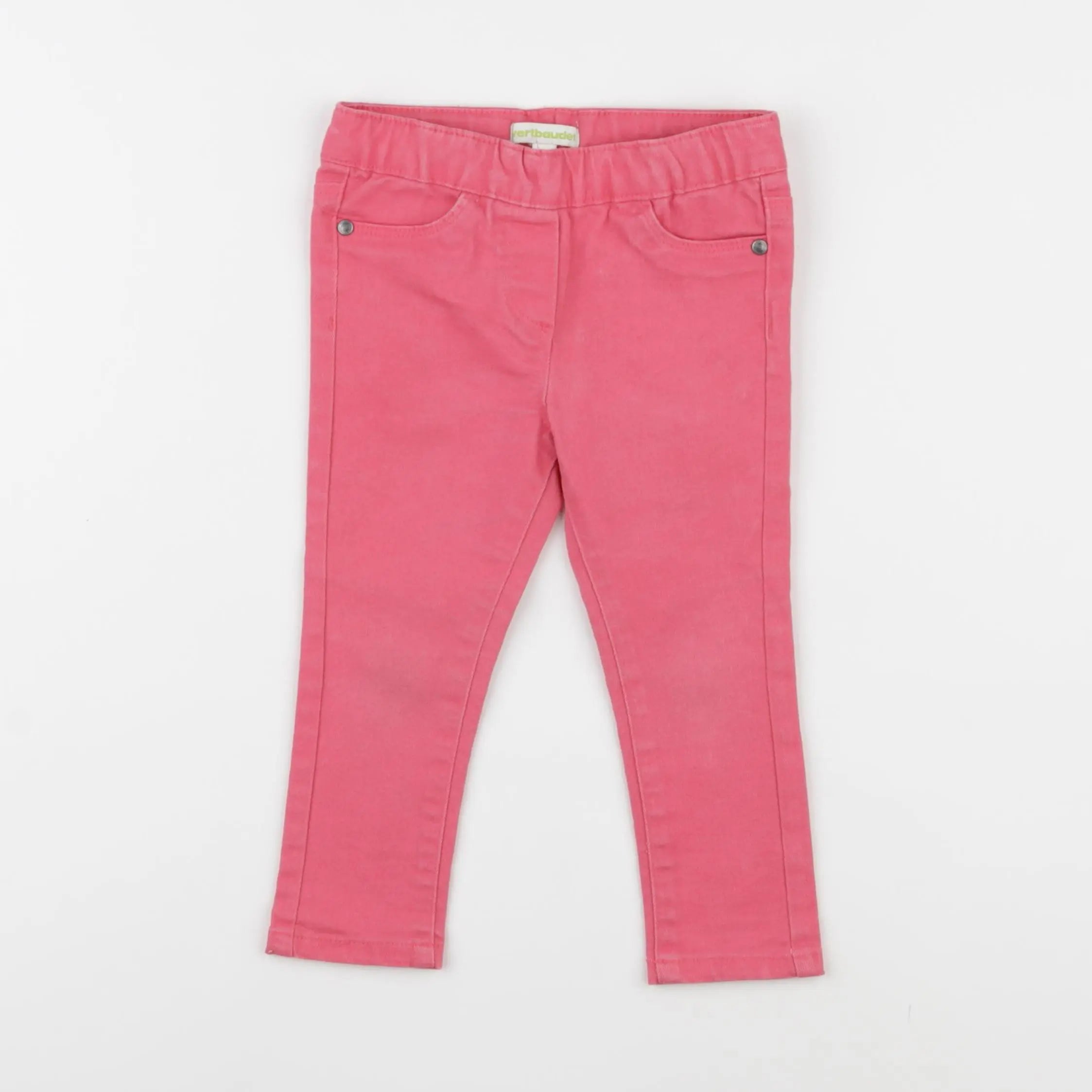 Vertbaudet - jegging rose - 2 ans