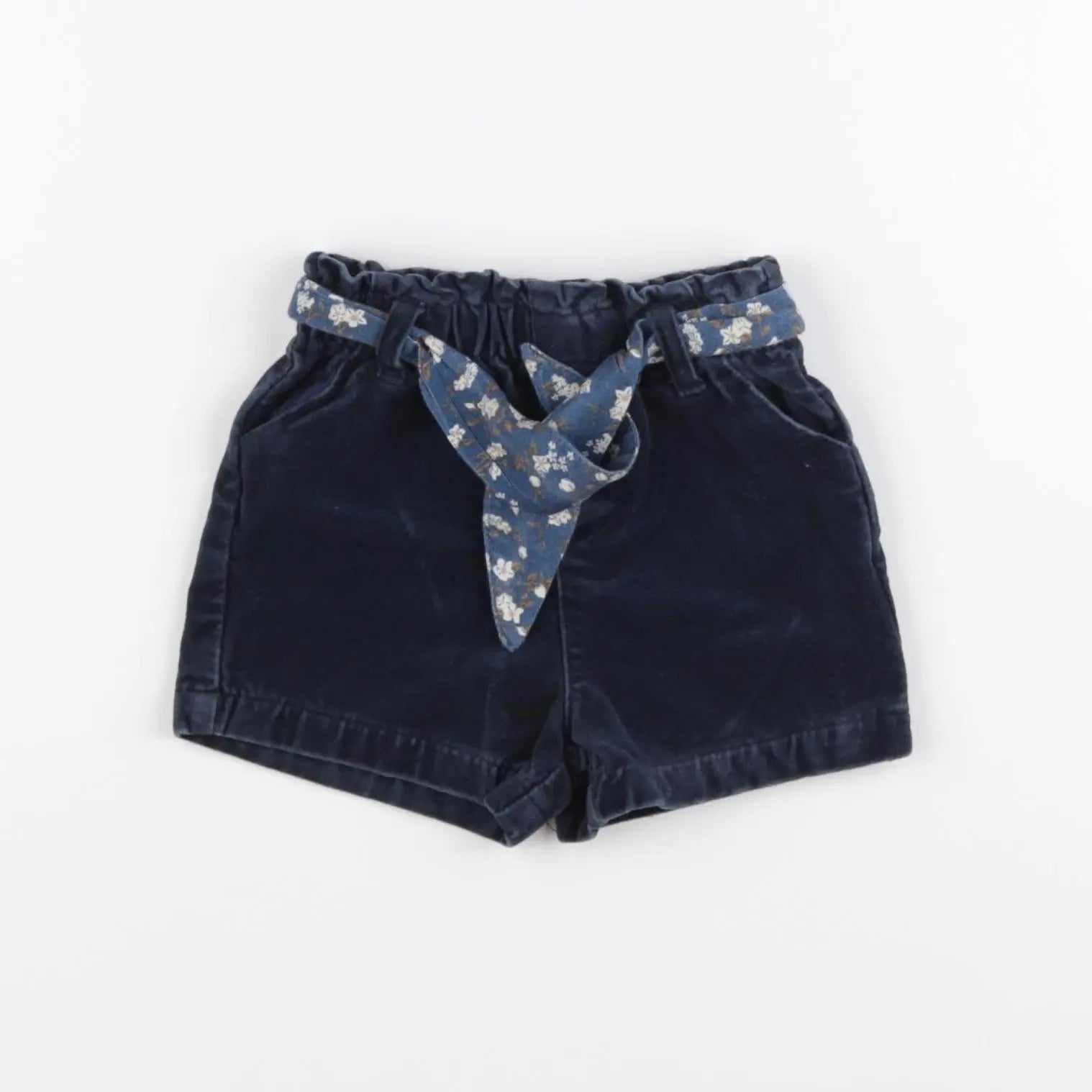 Vertbaudet - short bleu - 9 mois