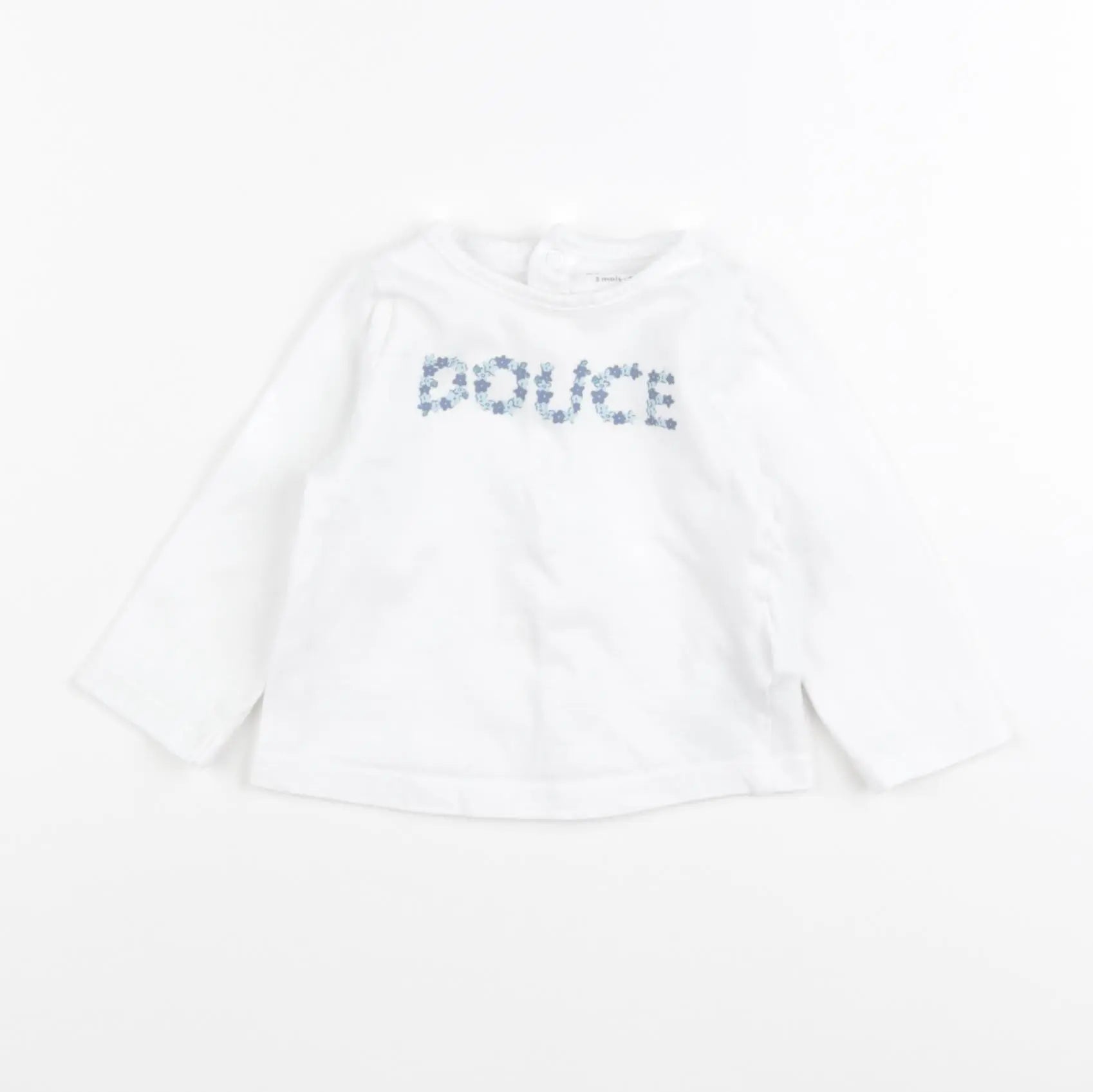 Vertbaudet - tee-shirt blanc - 3 mois