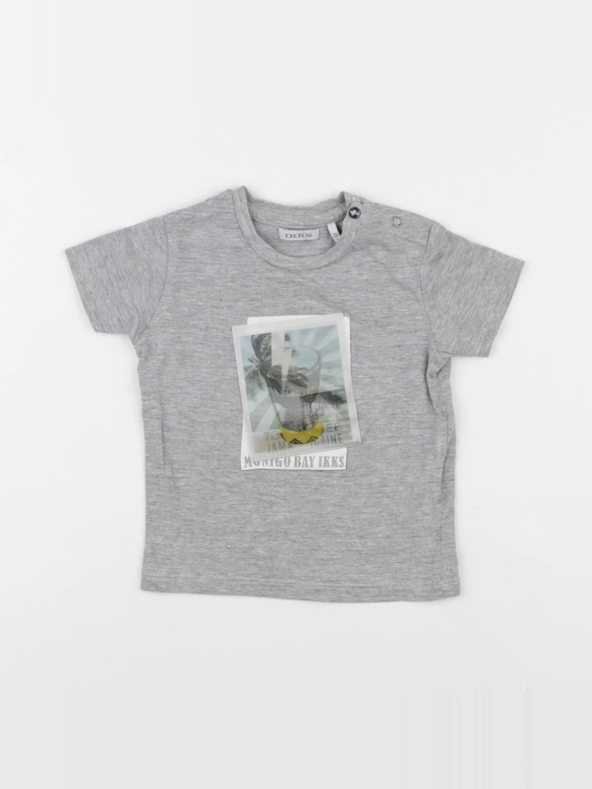 IKKS - tee-shirt gris - 12 mois