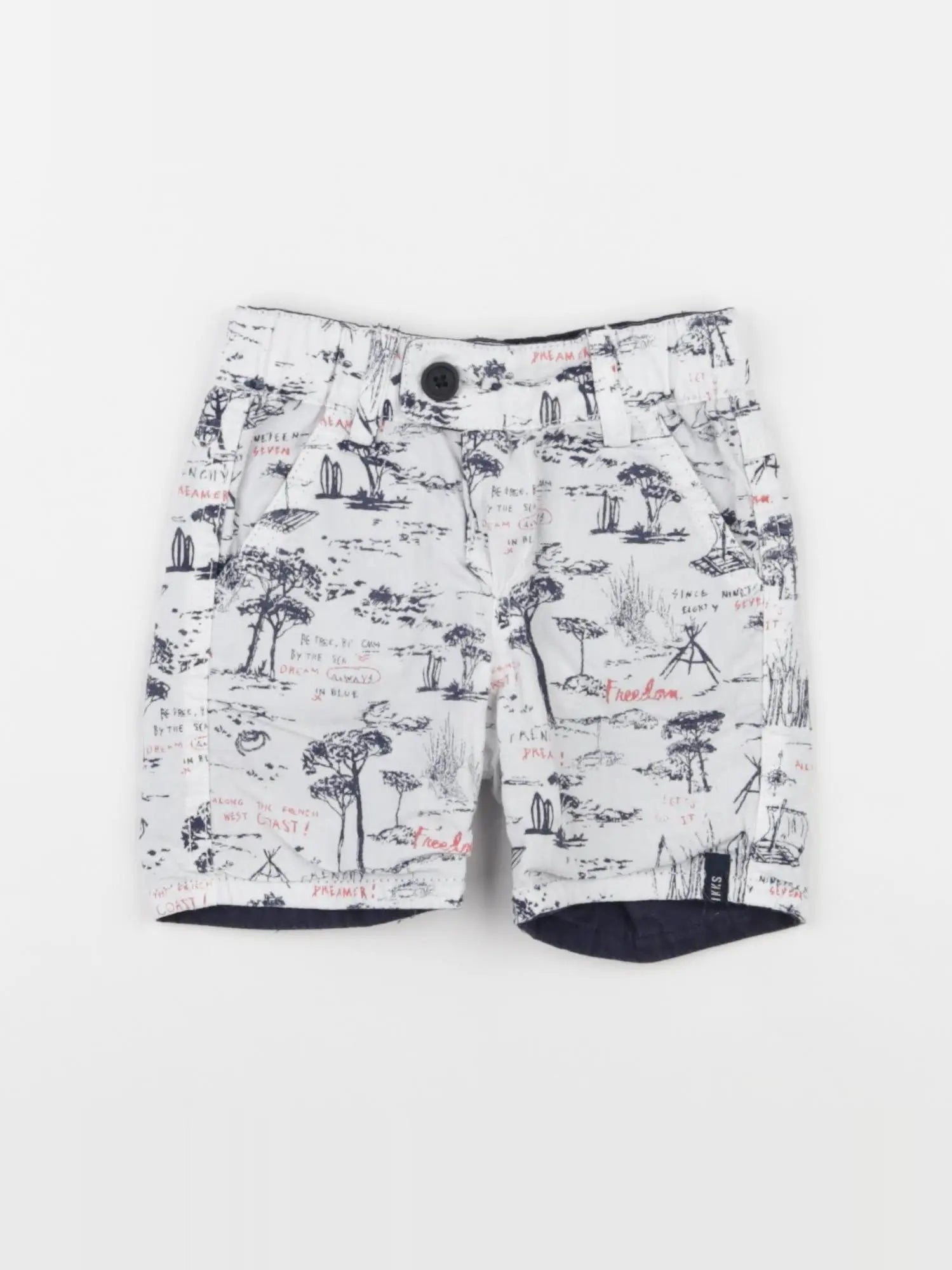 IKKS - short réversible blanc - 6 mois