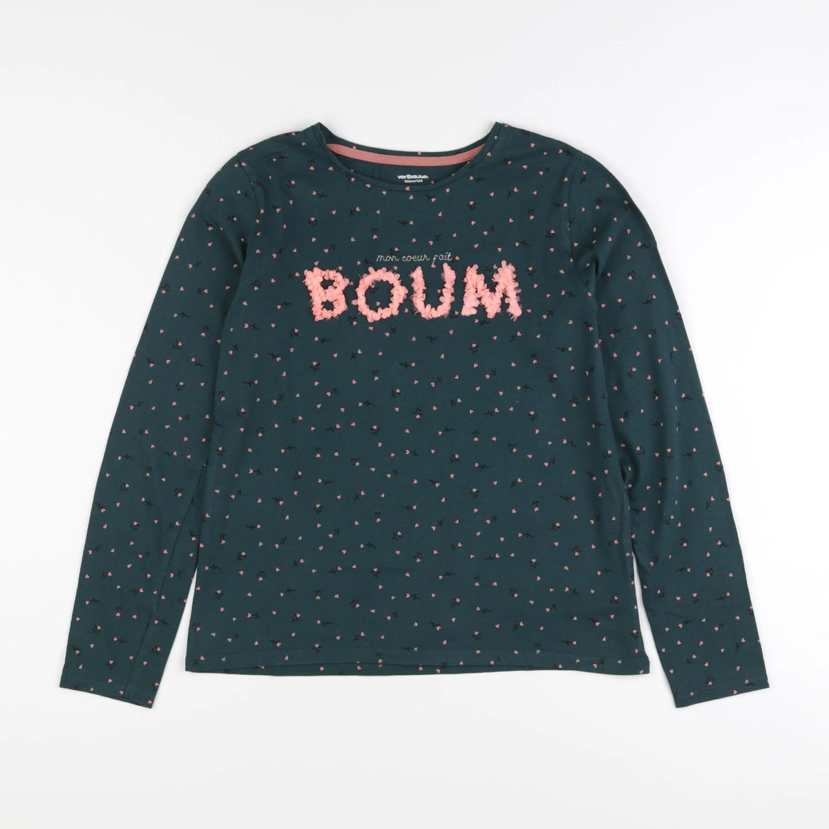 Vertbaudet - tee-shirt vert - 12 ans