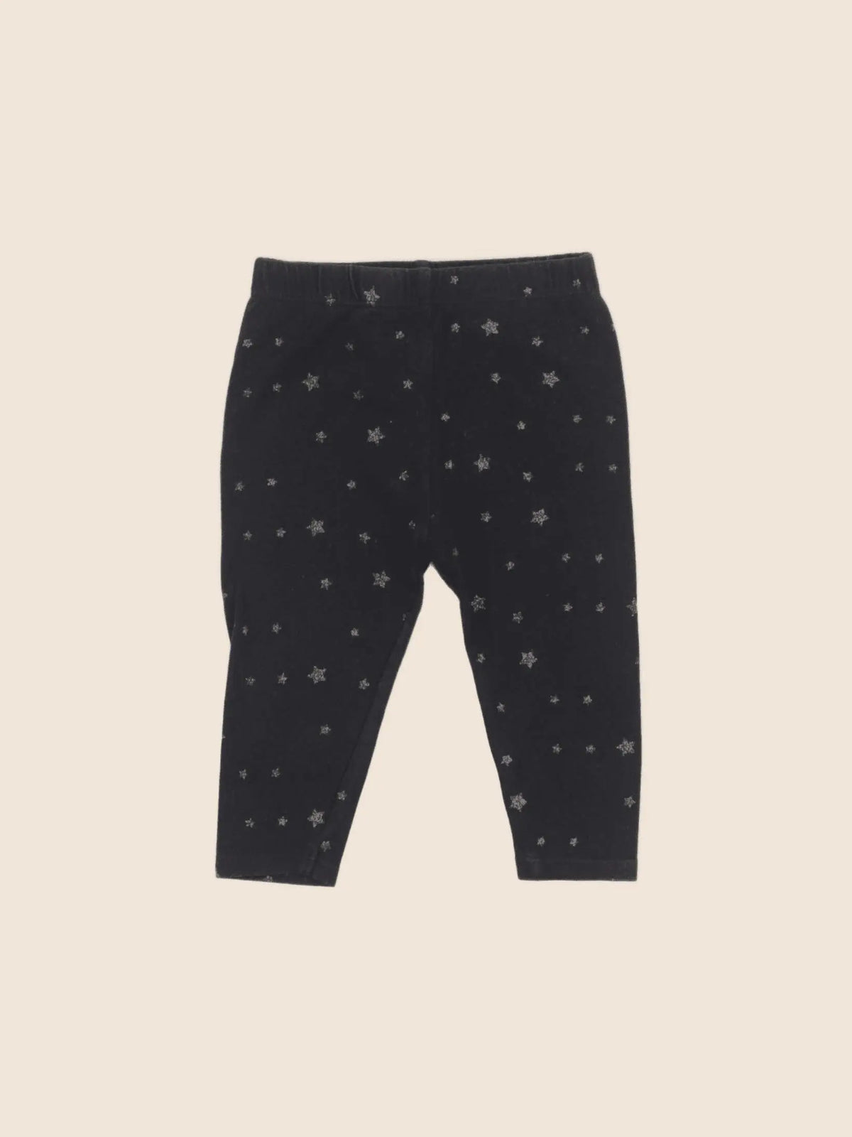 Vertbaudet - legging noir, or - 6 mois