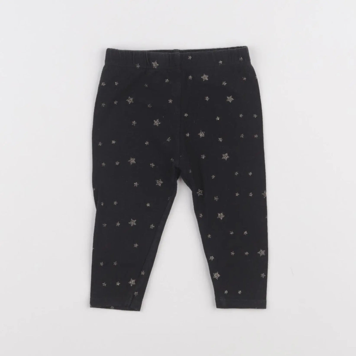 Vertbaudet - legging noir, or - 6 mois