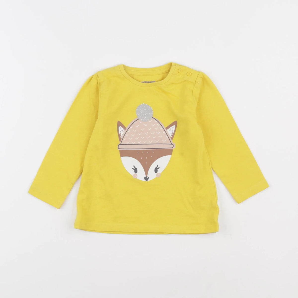 Vertbaudet - tee-shirt jaune - 12 mois