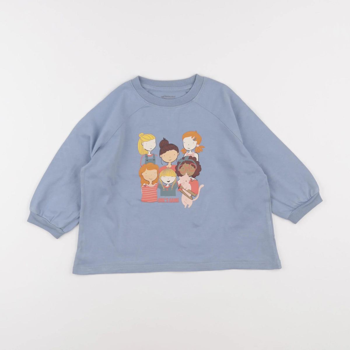 Vertbaudet - tee-shirt bleu - 6 ans