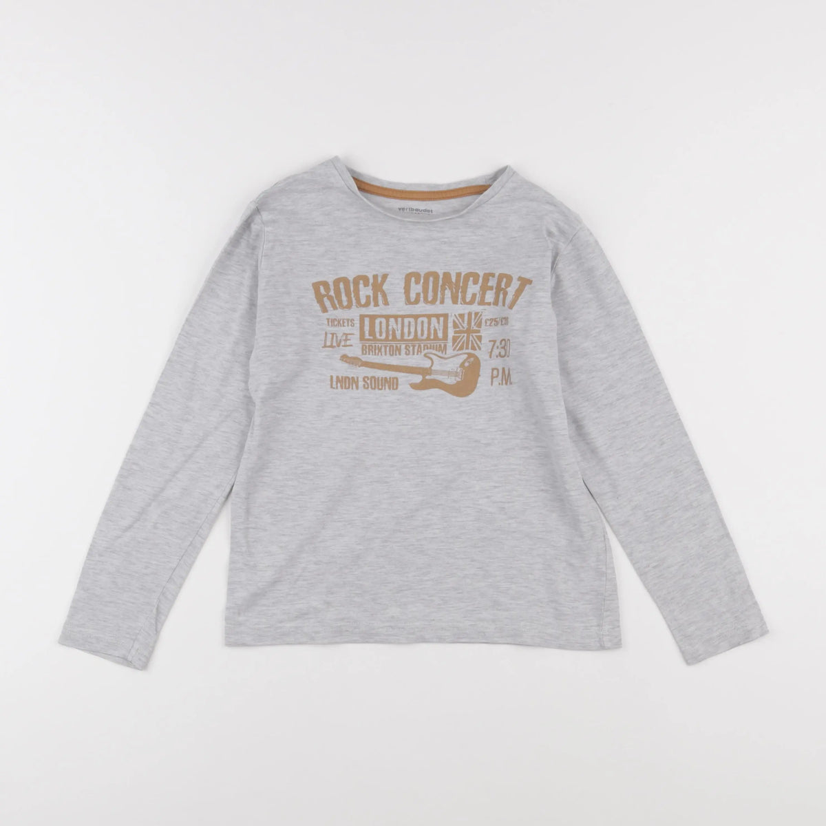 Vertbaudet - tee-shirt gris - 8 ans