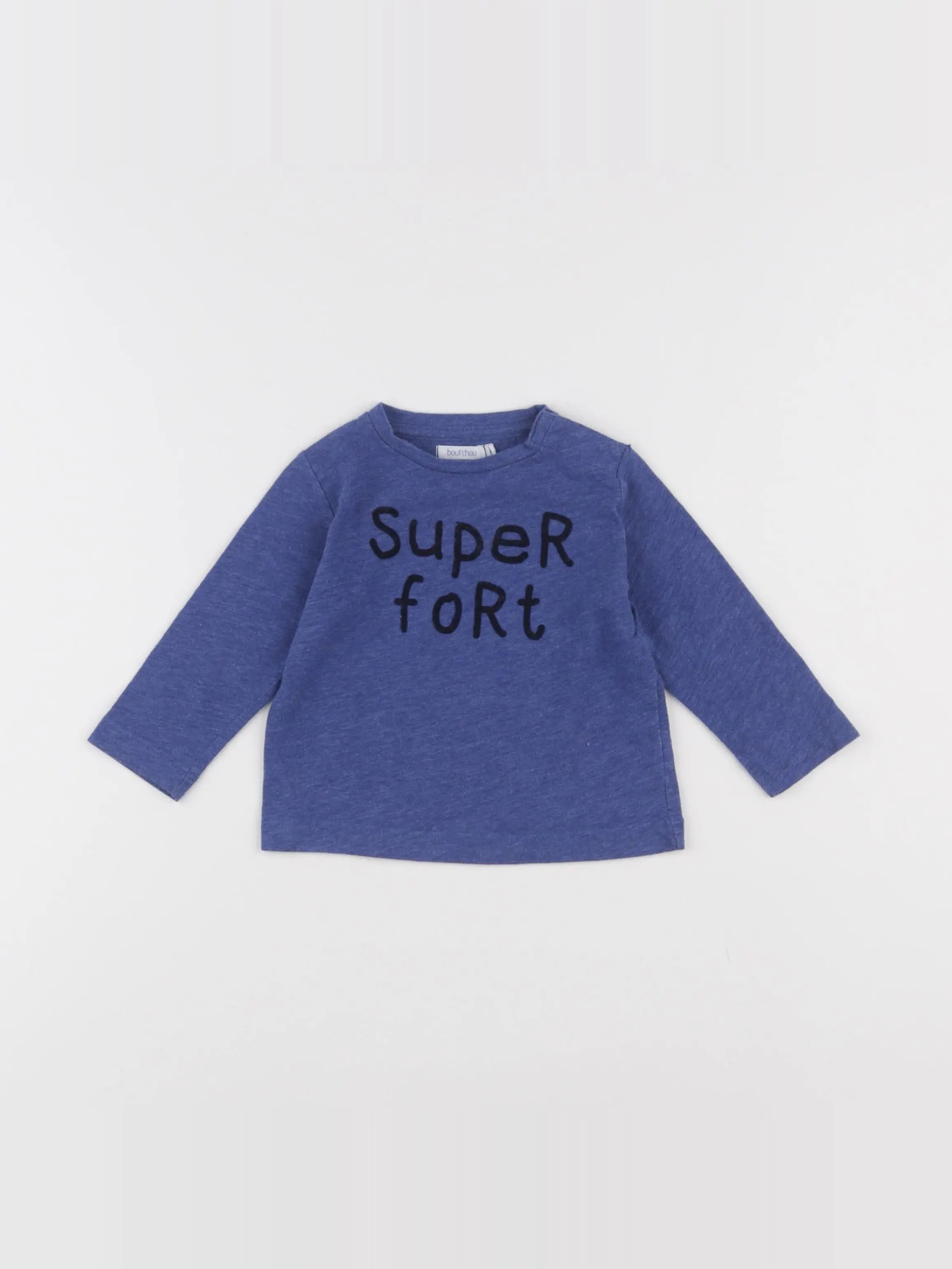 Boutchou - tee-shirt bleu - 6 mois