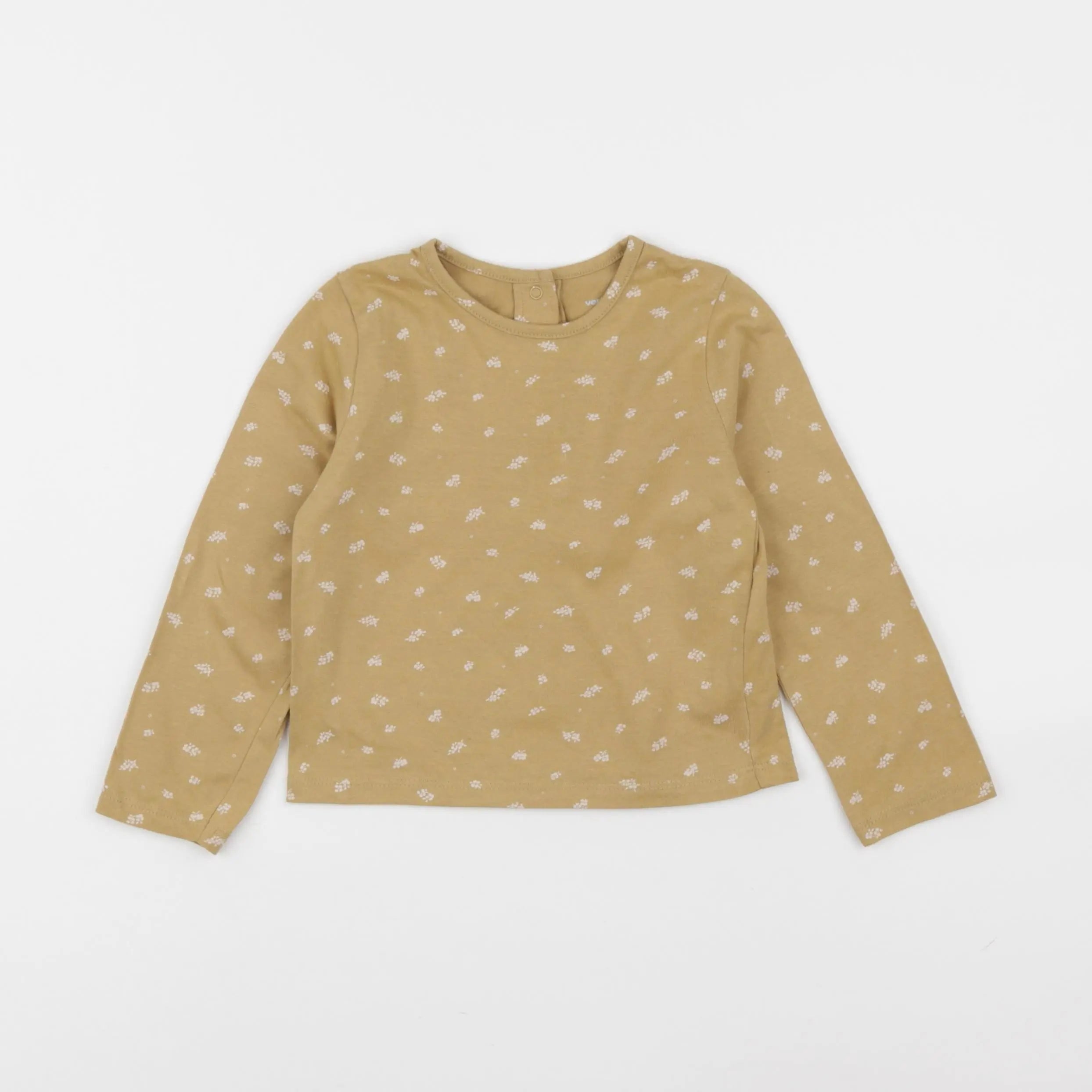 Vertbaudet - tee-shirt jaune - 2 ans