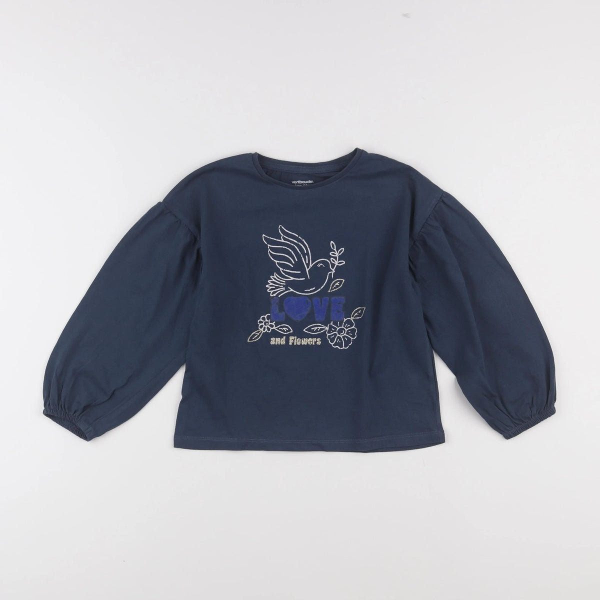 Vertbaudet - tee-shirt bleu - 6 ans