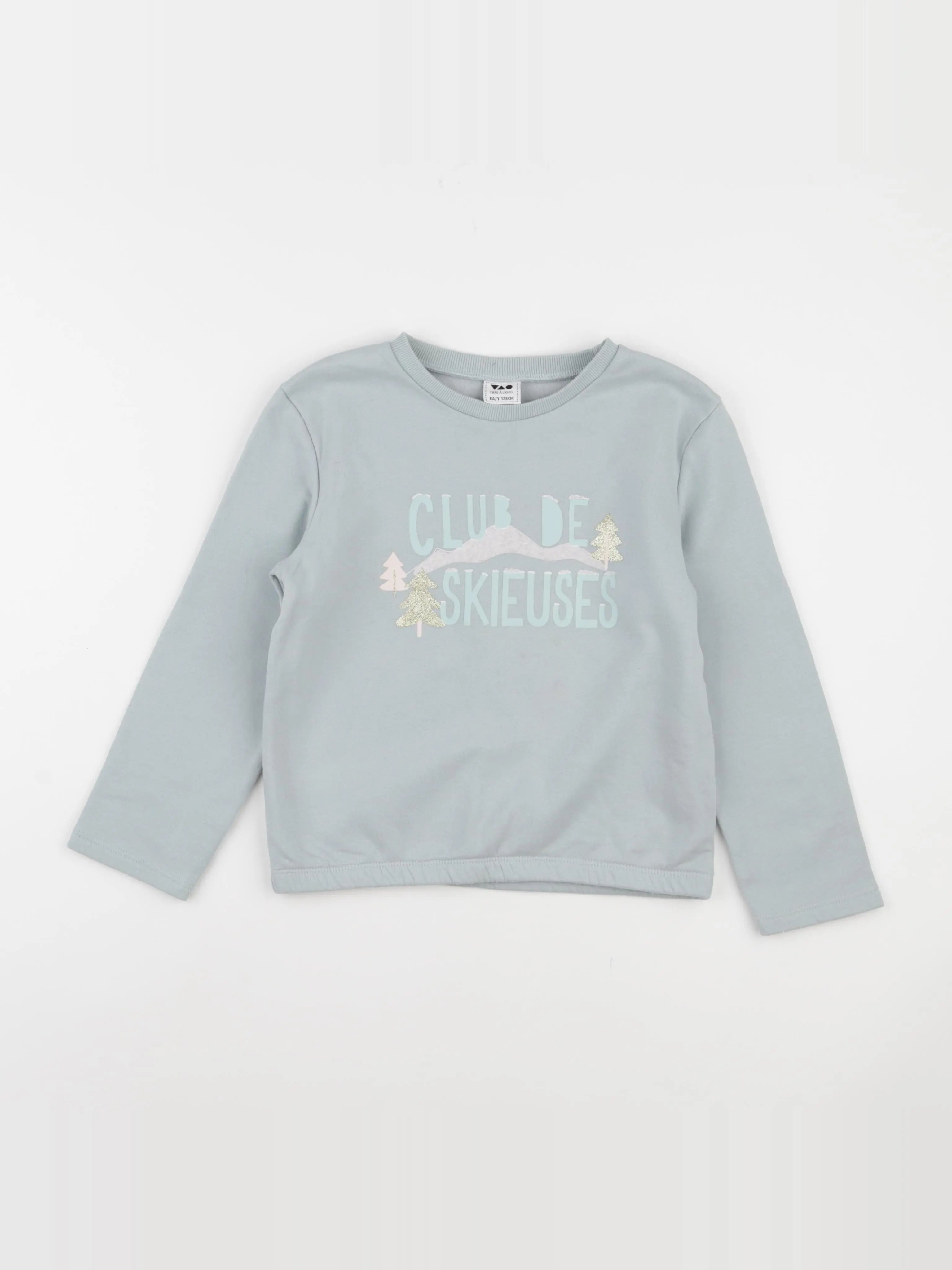 Tape à l'oeil - sweat bleu - 8 ans