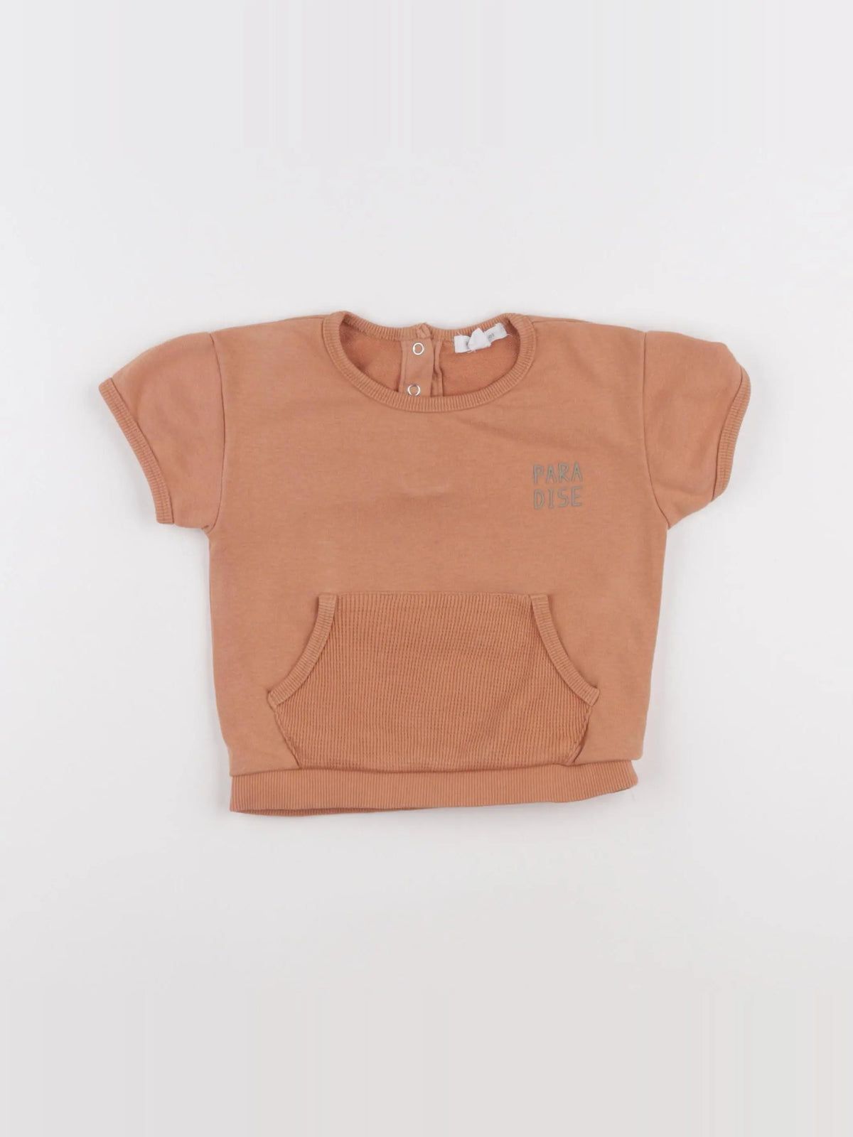 Vertbaudet - sweat marron - 18 mois