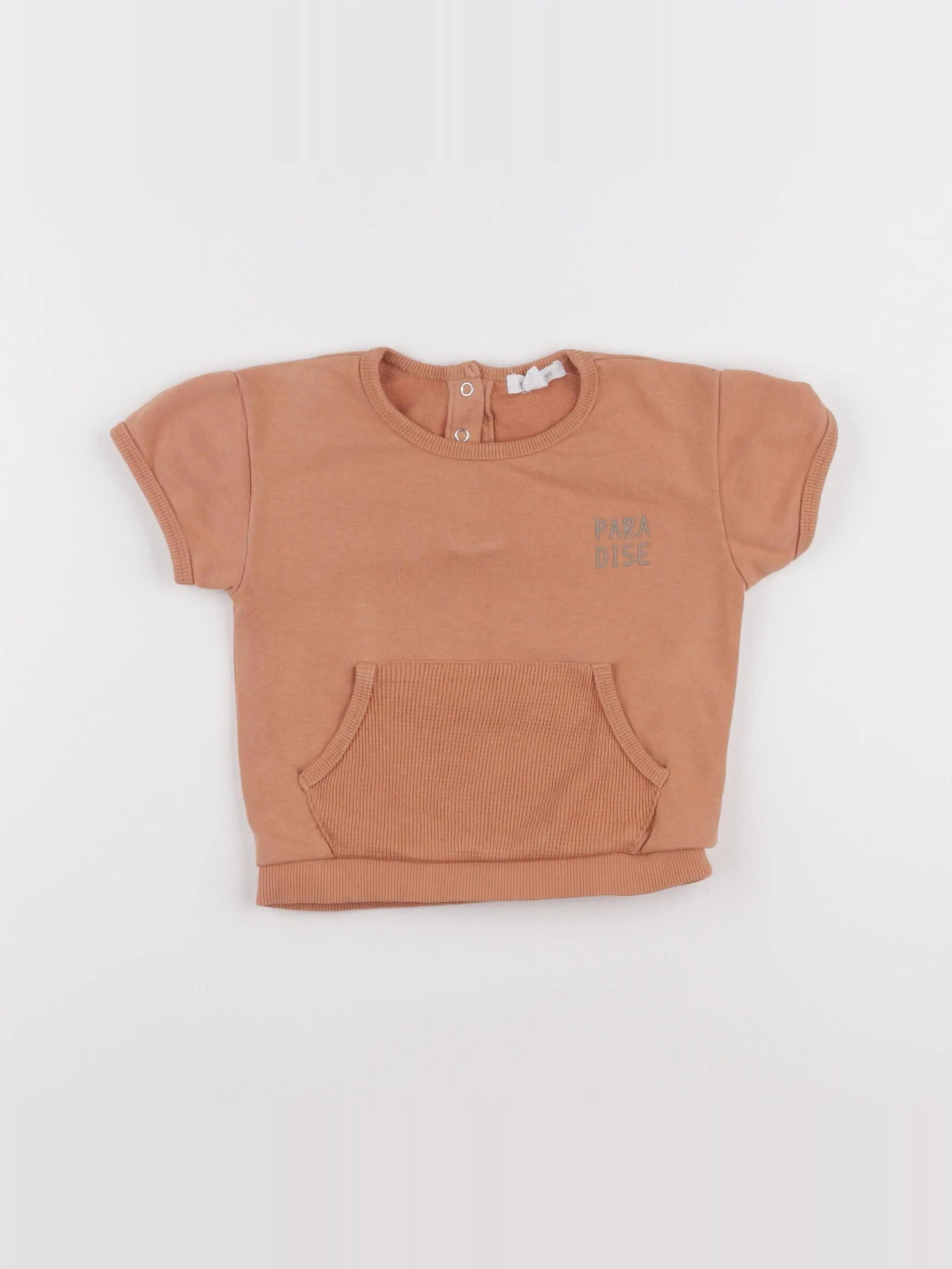 Vertbaudet - sweat marron - 18 mois
