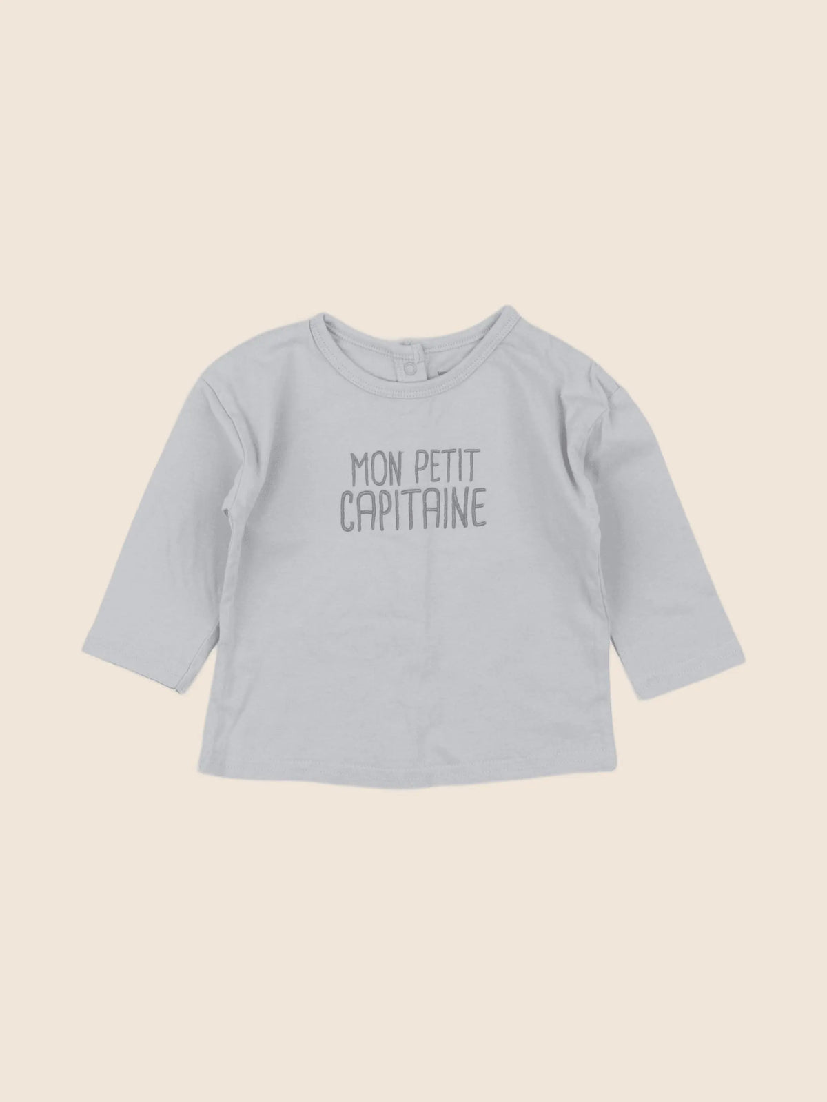 Vertbaudet - tee-shirt bleu - 9 mois