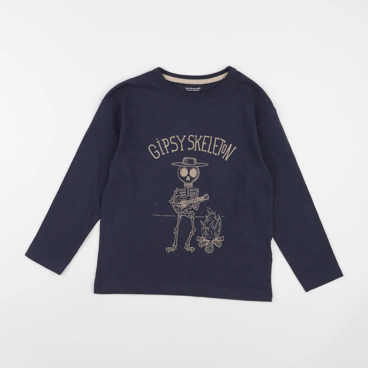 Vertbaudet - tee-shirt bleu - 8 ans