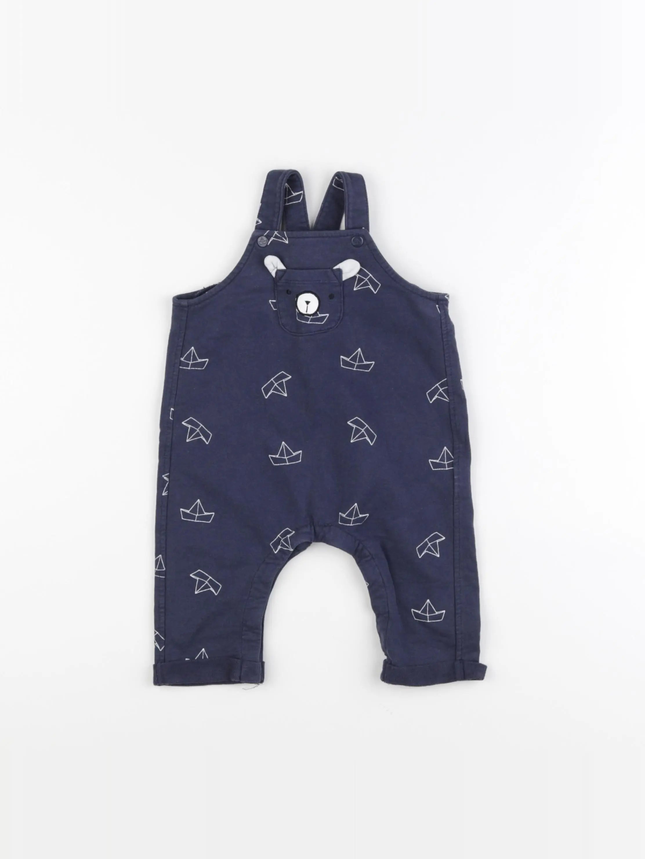 Vertbaudet - combinaison bleu - 6 mois