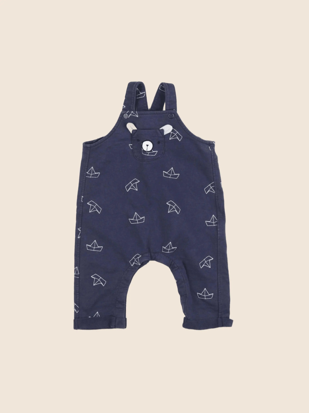 Vertbaudet - combinaison bleu - 6 mois