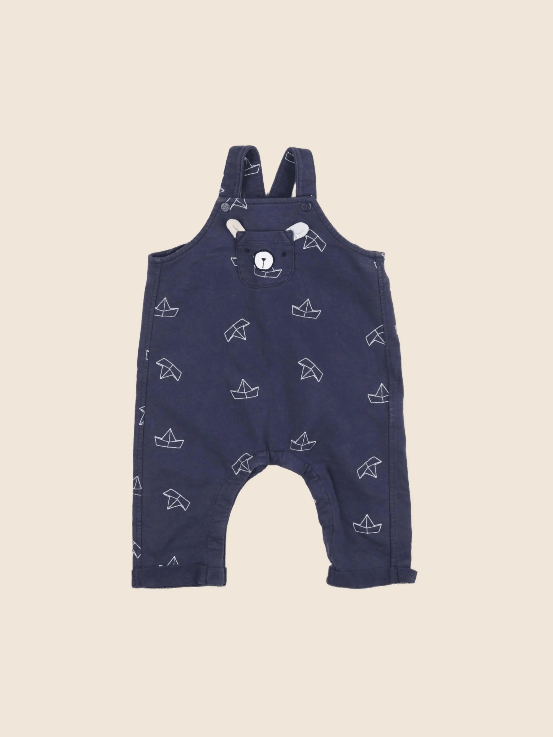 Vertbaudet - combinaison bleu - 6 mois
