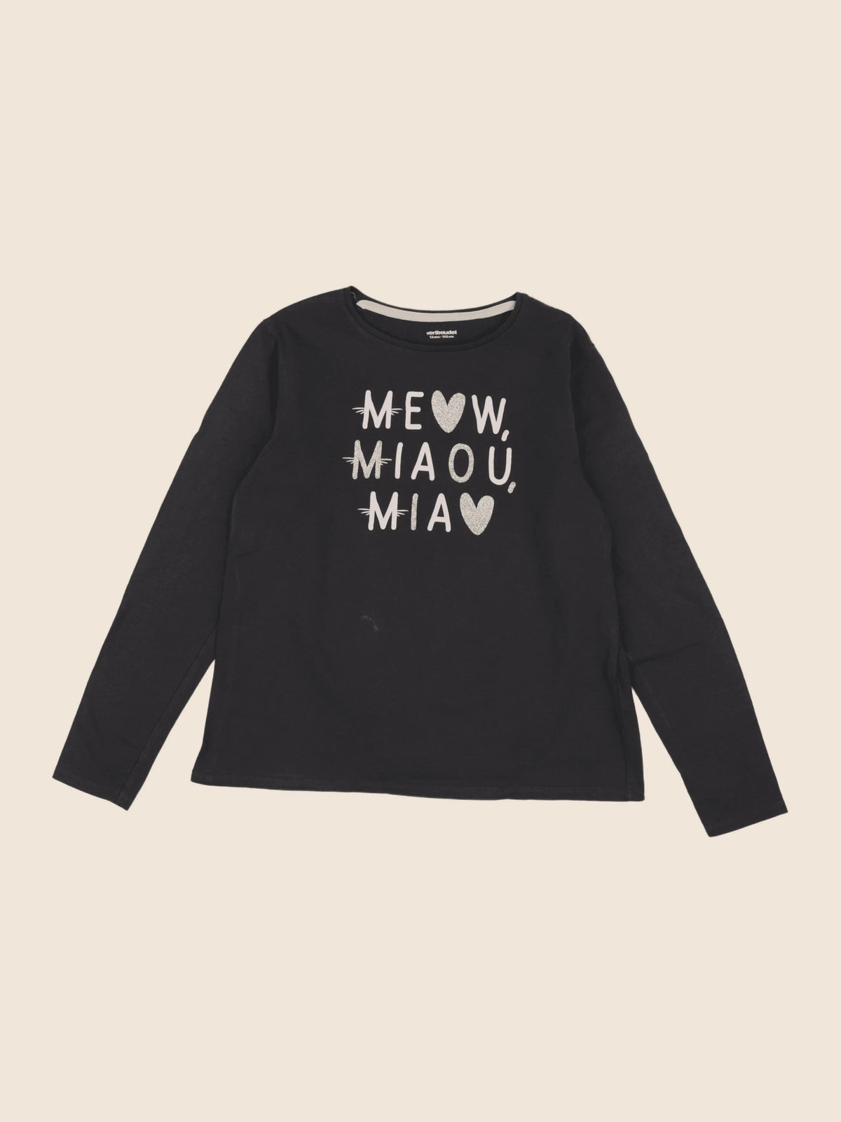 Vertbaudet - tee-shirt gris - 12 ans
