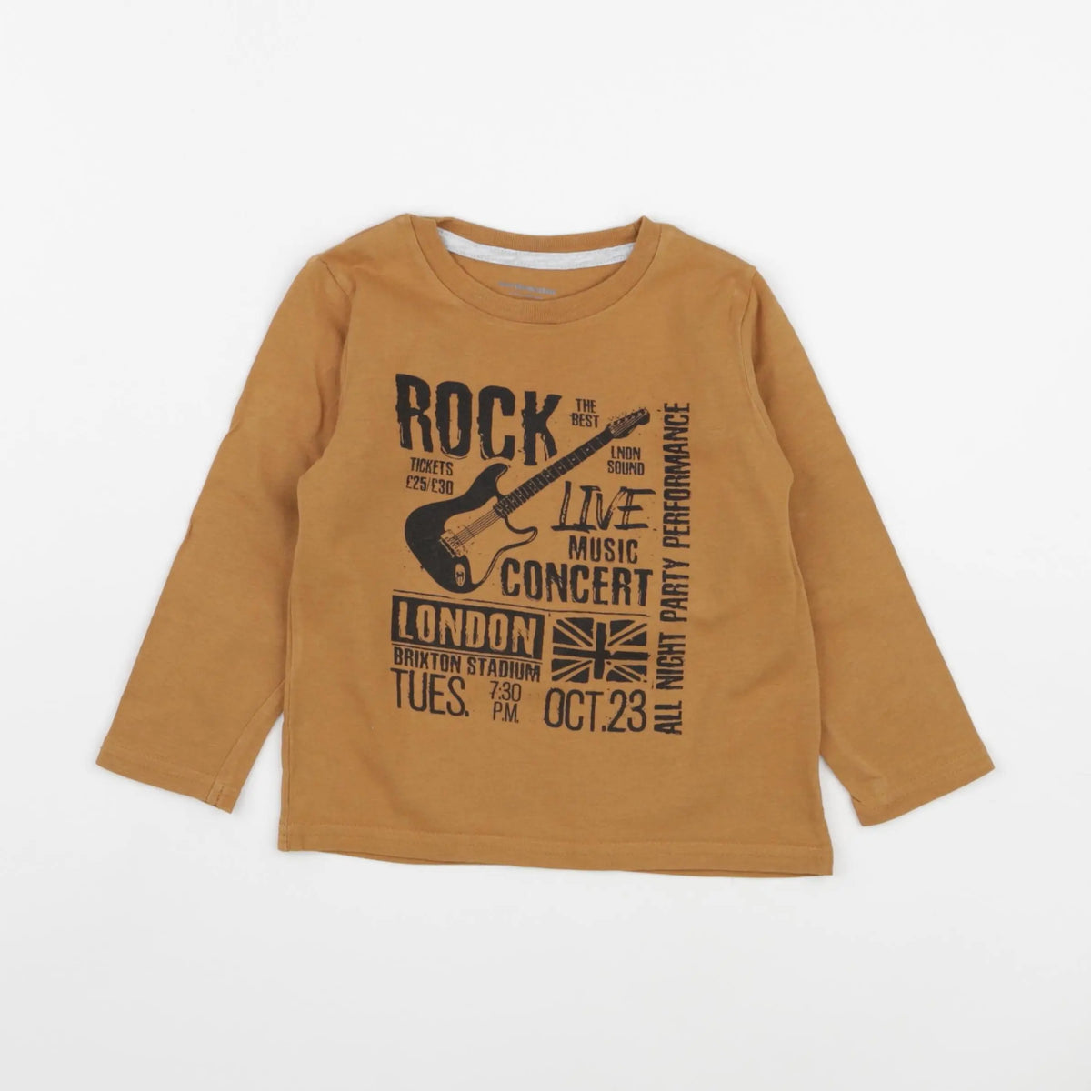 Vertbaudet - tee-shirt marron - 2 ans