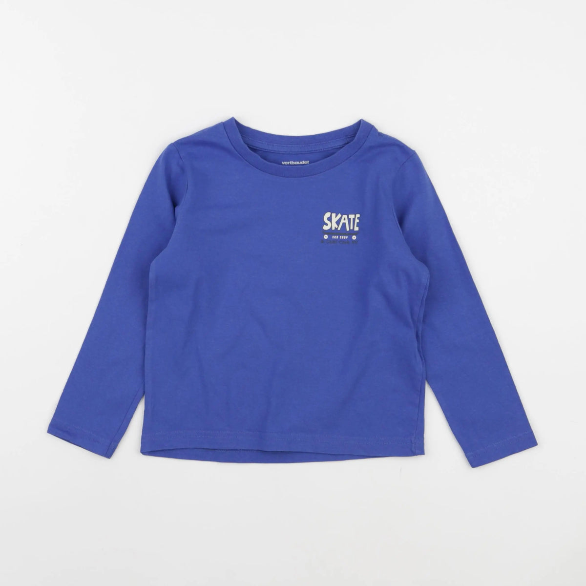 Vertbaudet - tee-shirt bleu - 4 ans